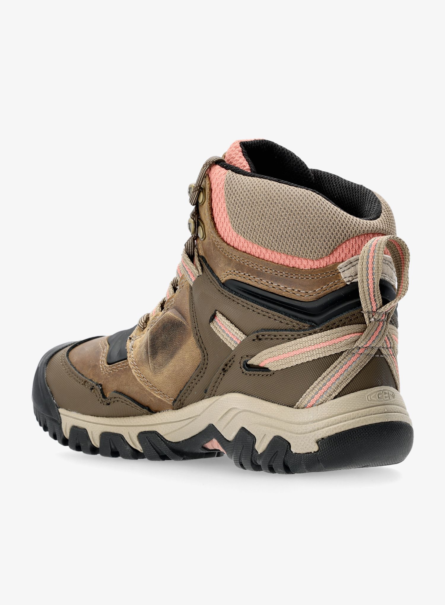 Черевики туристичні жіночі Keen Ridge Flex Mid WP - timberwolf/brick dust