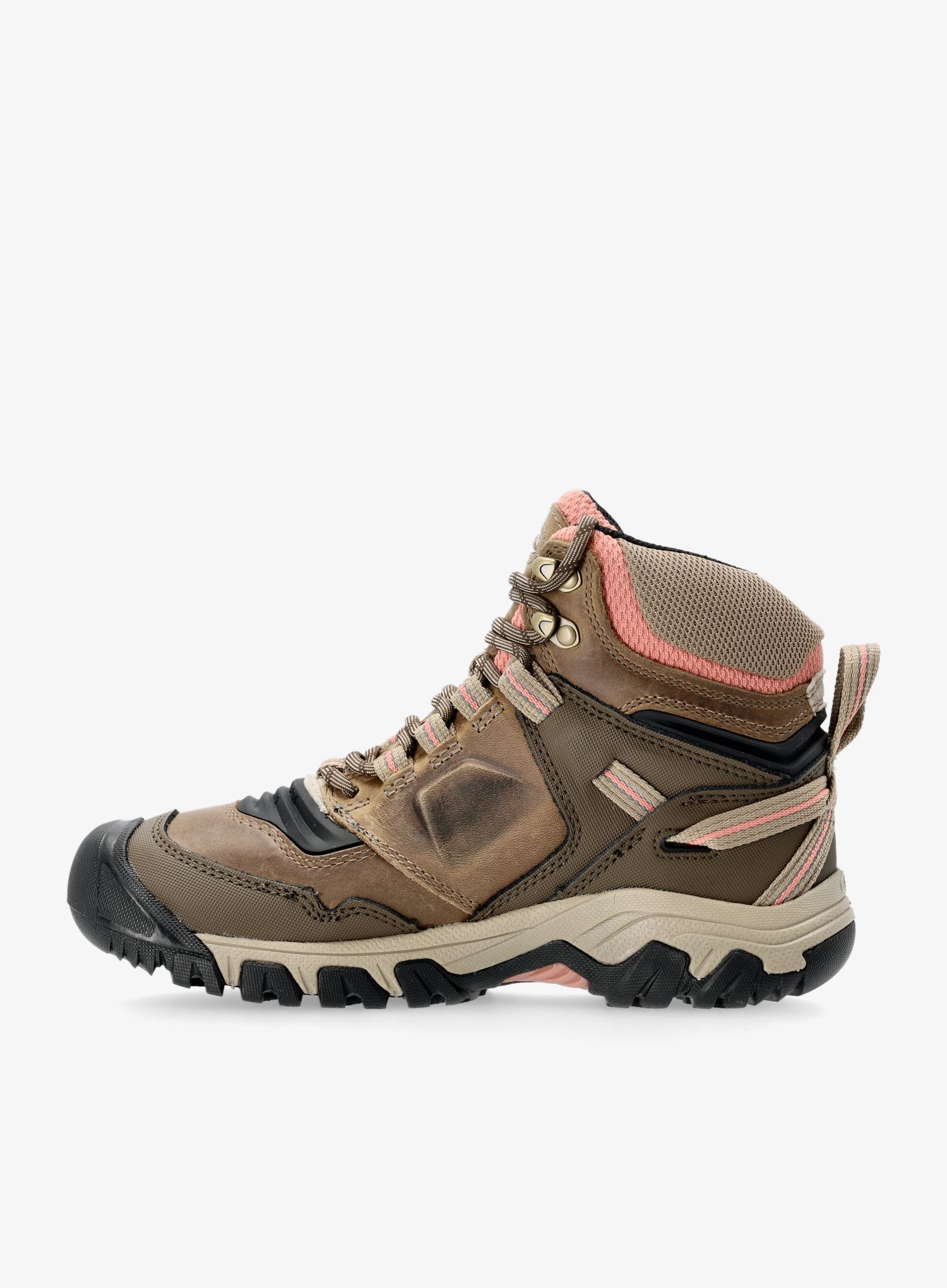 Черевики туристичні жіночі Keen Ridge Flex Mid WP - timberwolf/brick dust