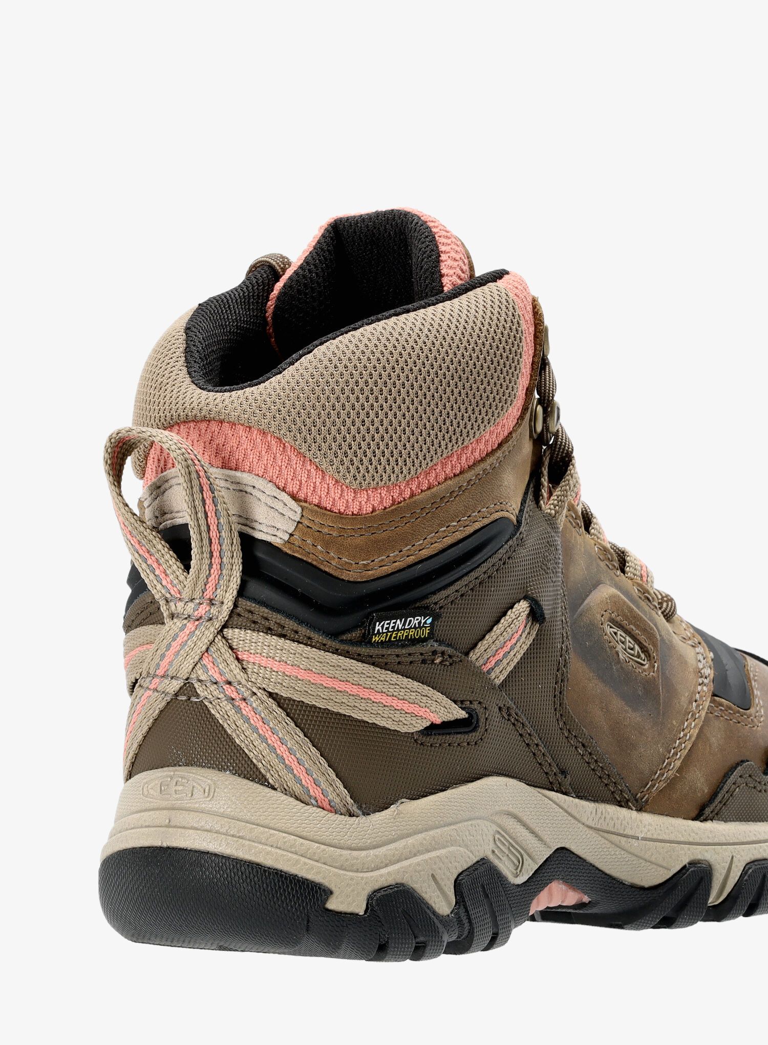 Черевики туристичні жіночі Keen Ridge Flex Mid WP - timberwolf/brick dust