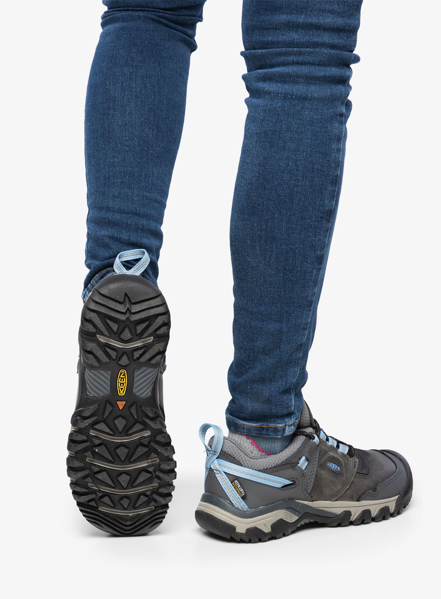 Черевики туристичні жіночі Keen Ridge Flex WP - steel grey/hydrangea