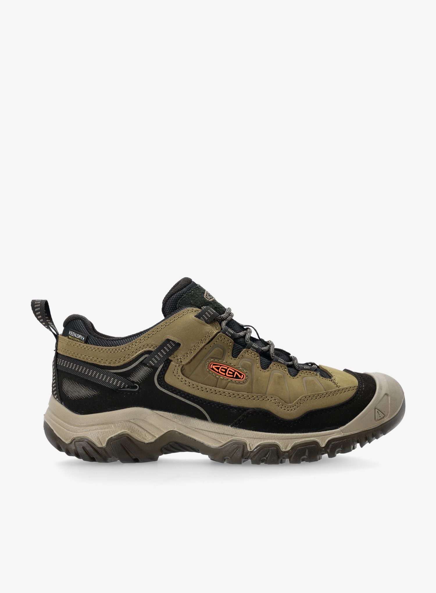 Черевики туристичні низькі Keen Targhee IV Wp - dark olive/gold flame