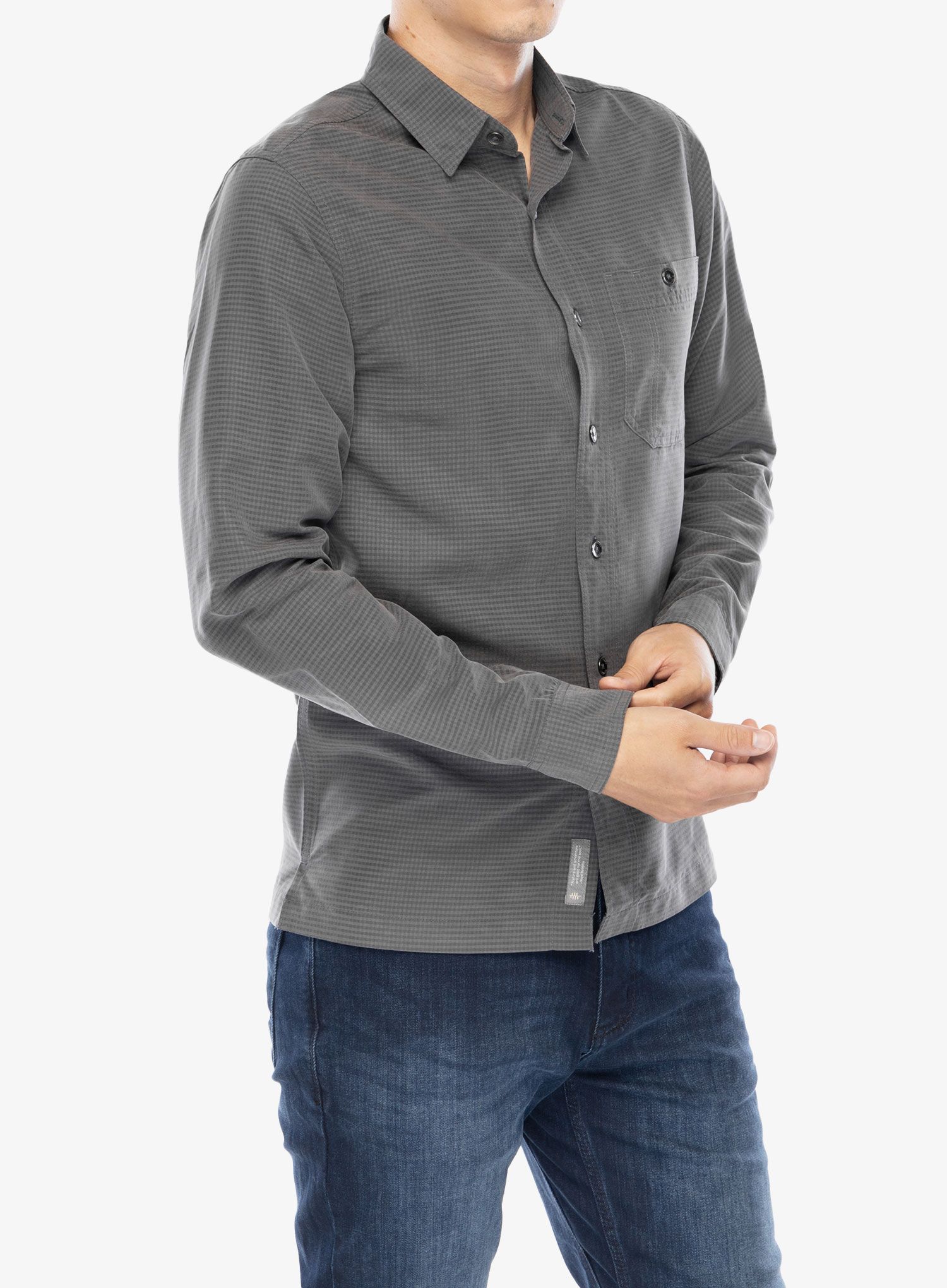 Сорочка Royal Robbins Mojave Pucker Dry LS - asphalt