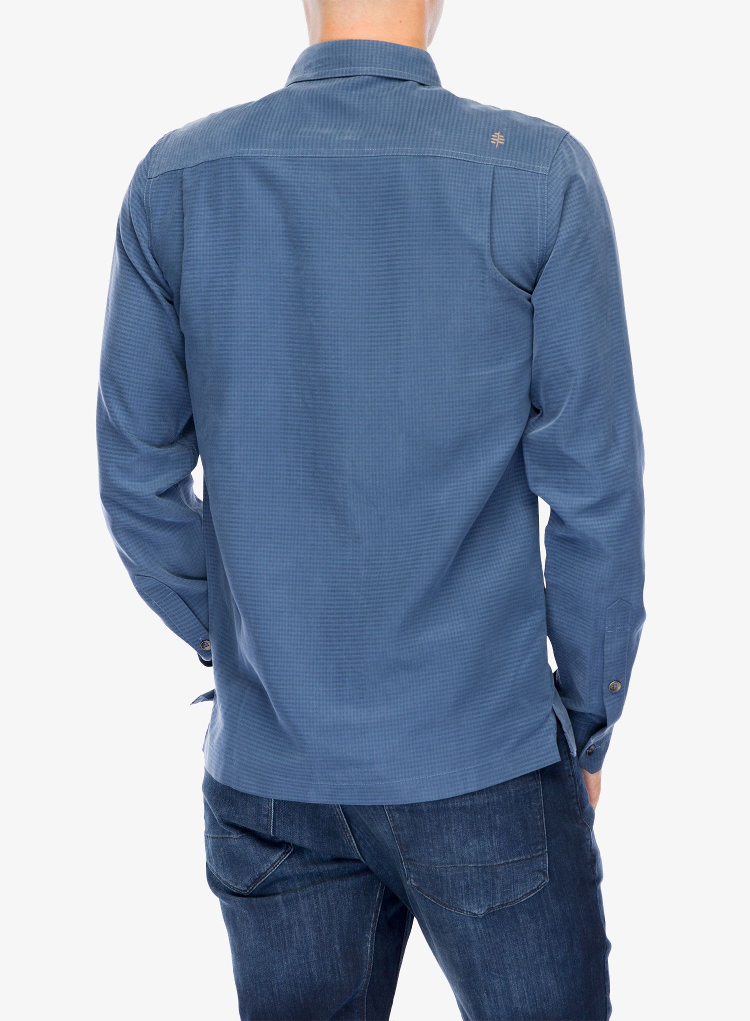 Сорочка Royal Robbins Mojave Pucker Dry LS - collins blue