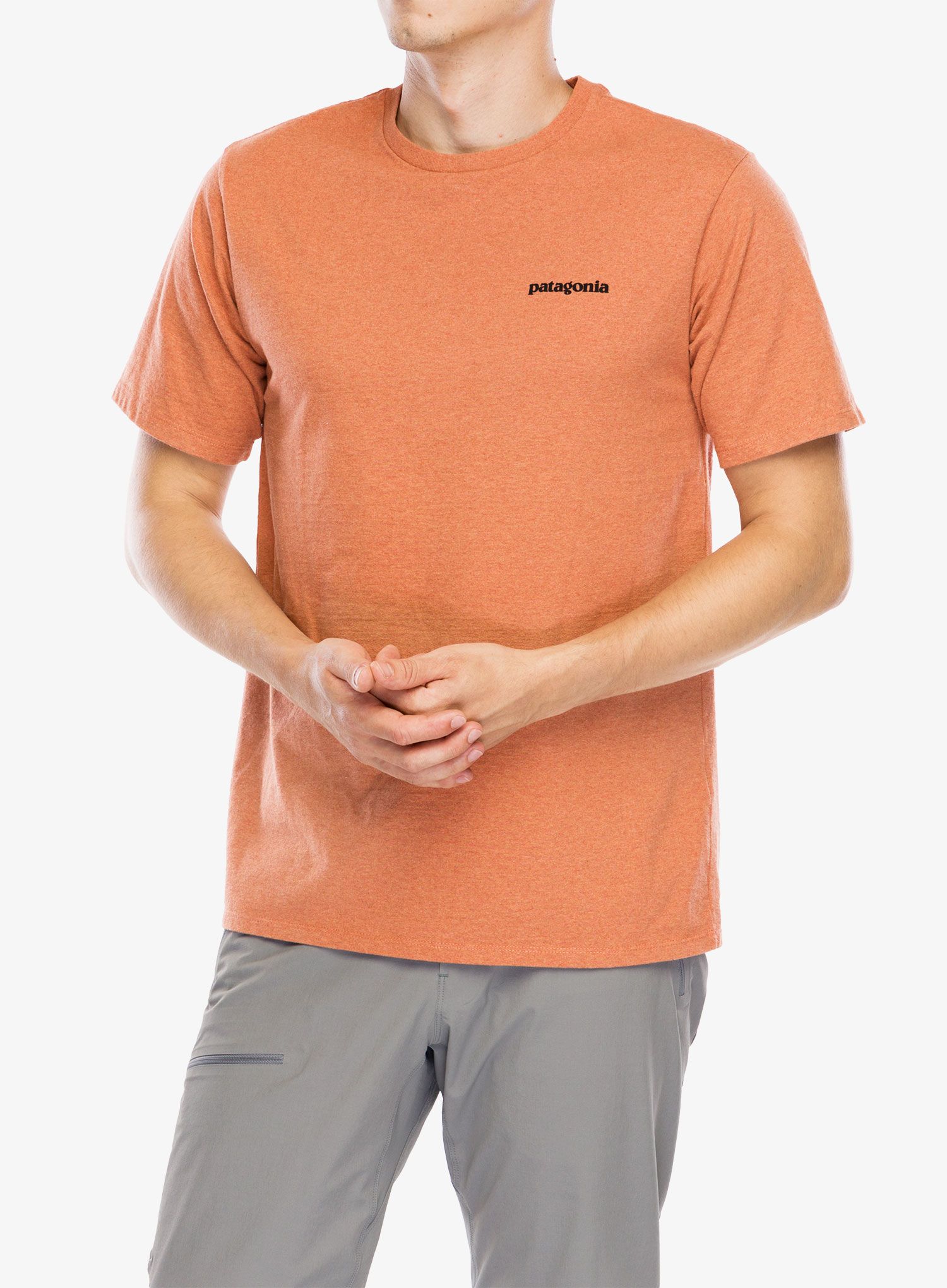 Футболка бавовняна Patagonia P-6 Logo Responsibili-Tee - redtail rust