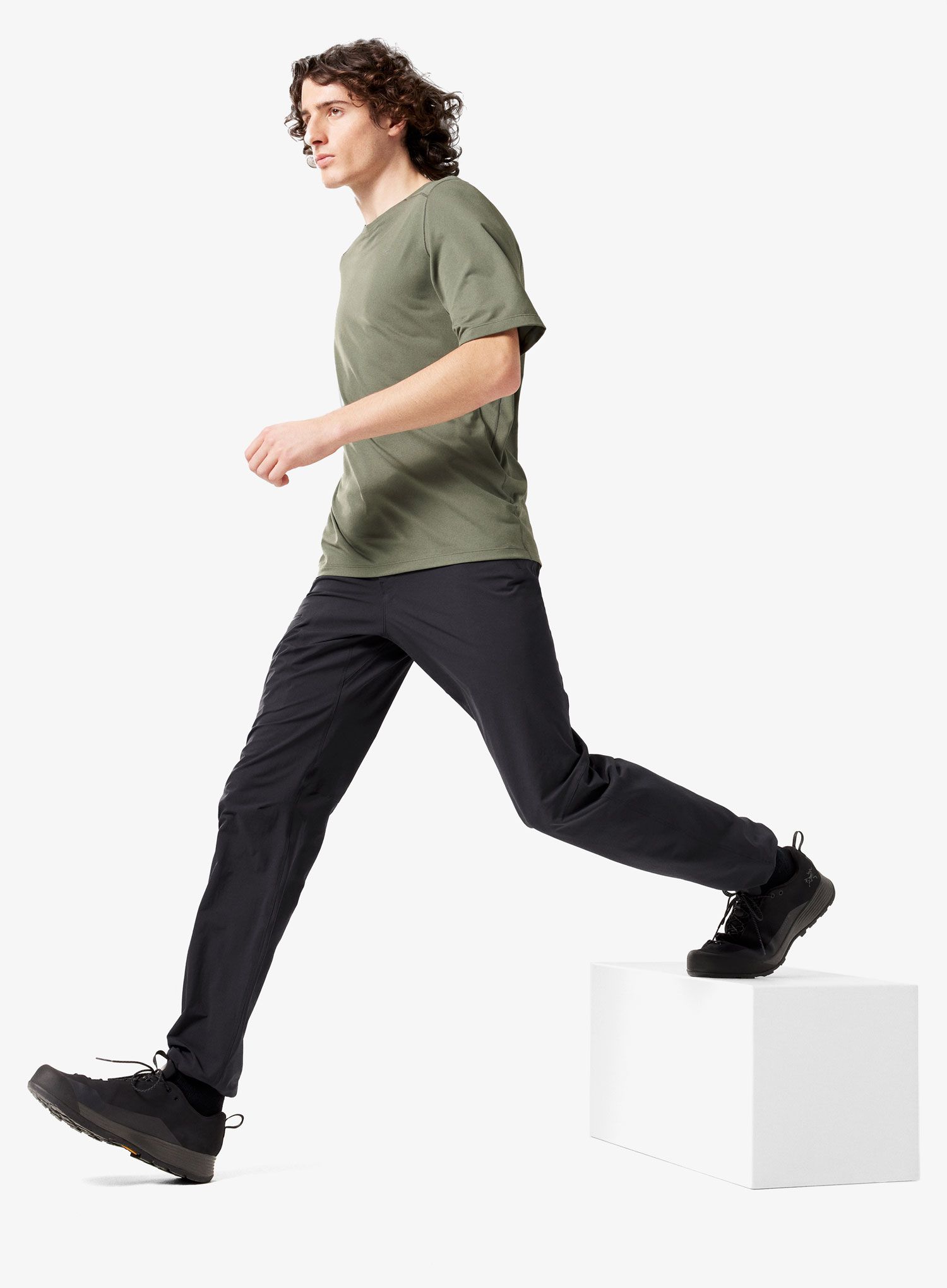 Футболка для бігу Arcteryx Cormac Crew Neck Shirt SS - forage heather II
