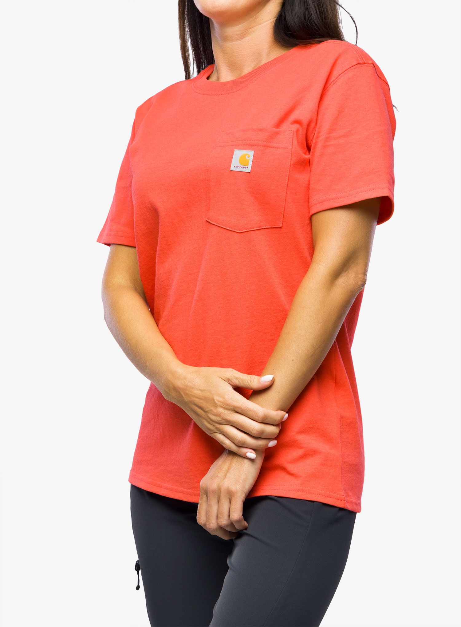 Футболка жіноча Carhartt Workwear Pocket S/S T-Shirt - bittersweet