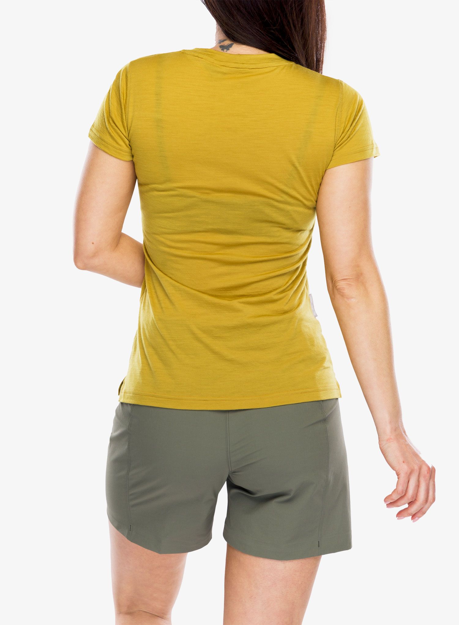 Футболка з мериноса жіноча Sensor Merino Air Summit Tee - mustard