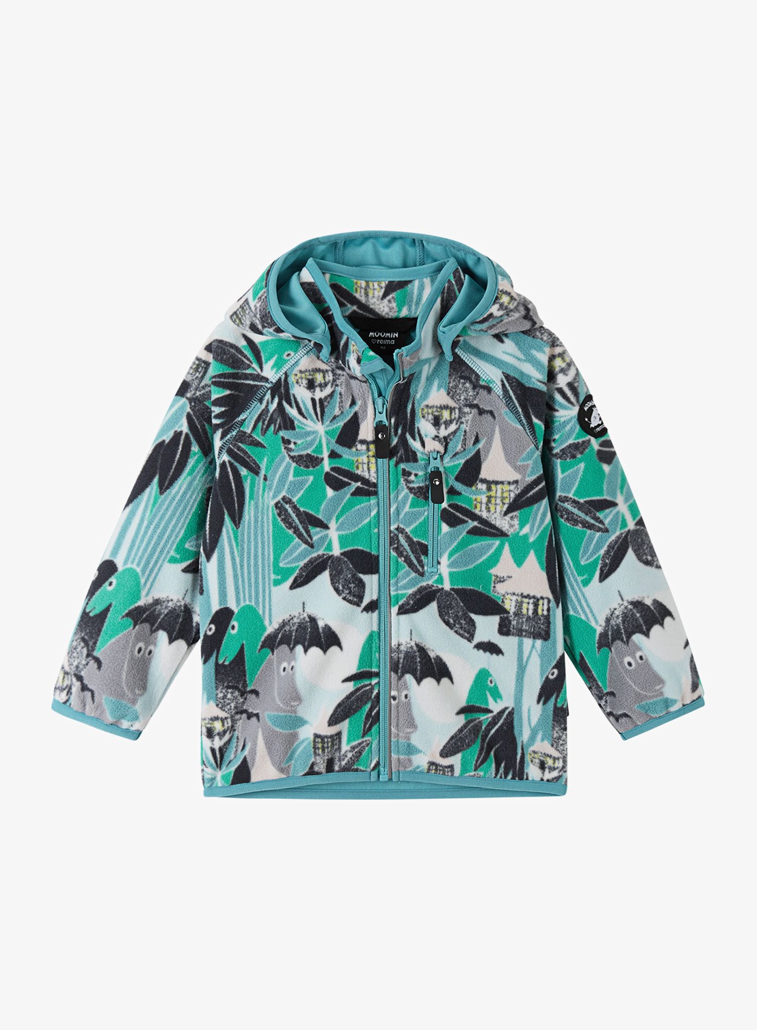 Кофта дитяча Reima Moomin Vindskydd - green aqua