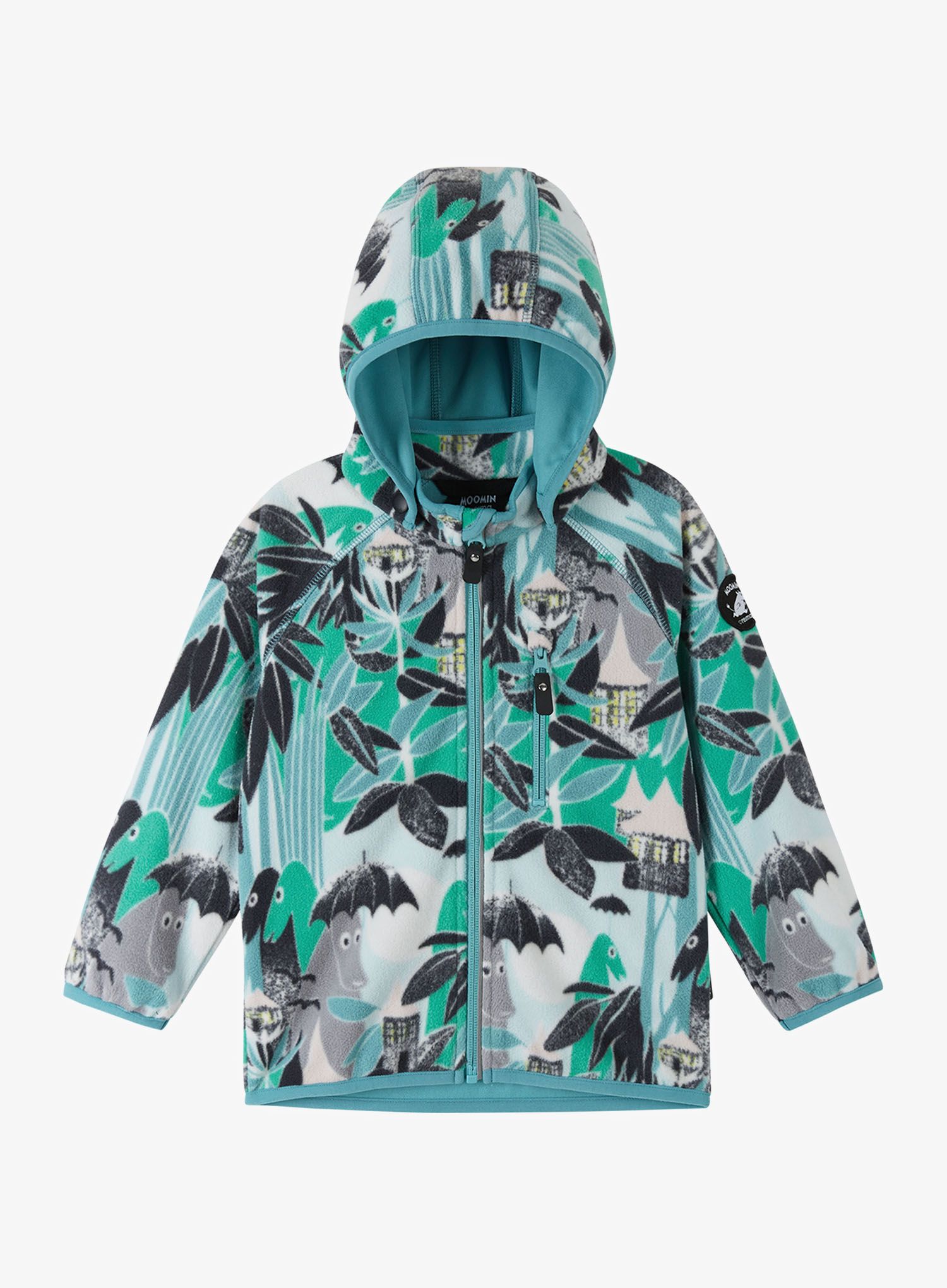 Кофта дитяча Reima Moomin Vindskydd - green aqua
