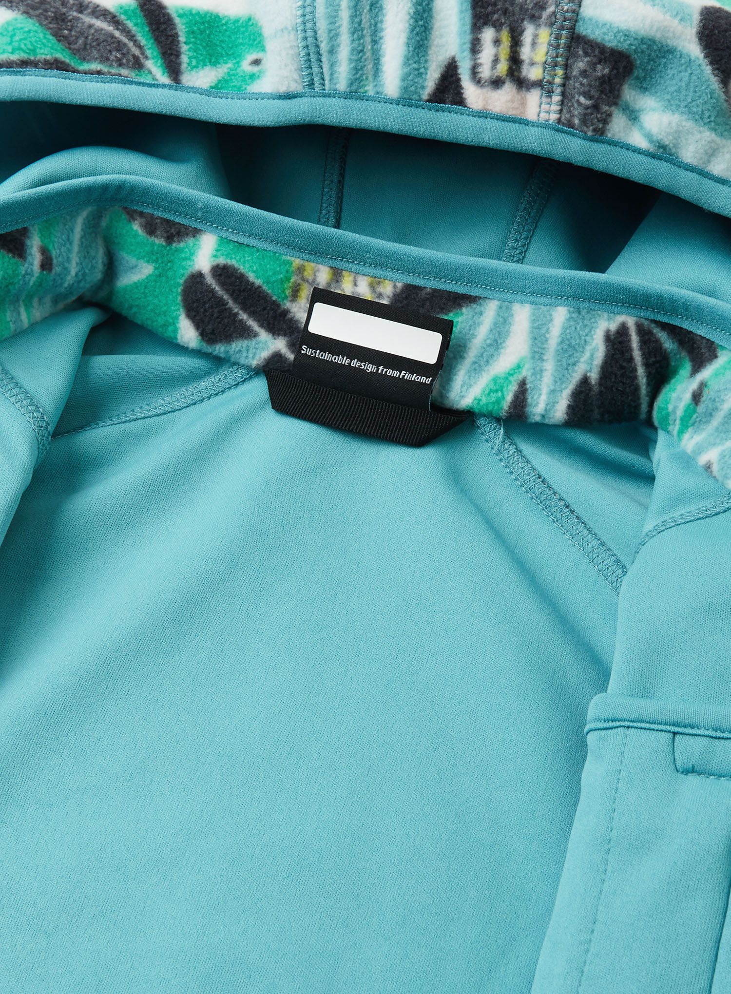 Кофта дитяча Reima Moomin Vindskydd - green aqua