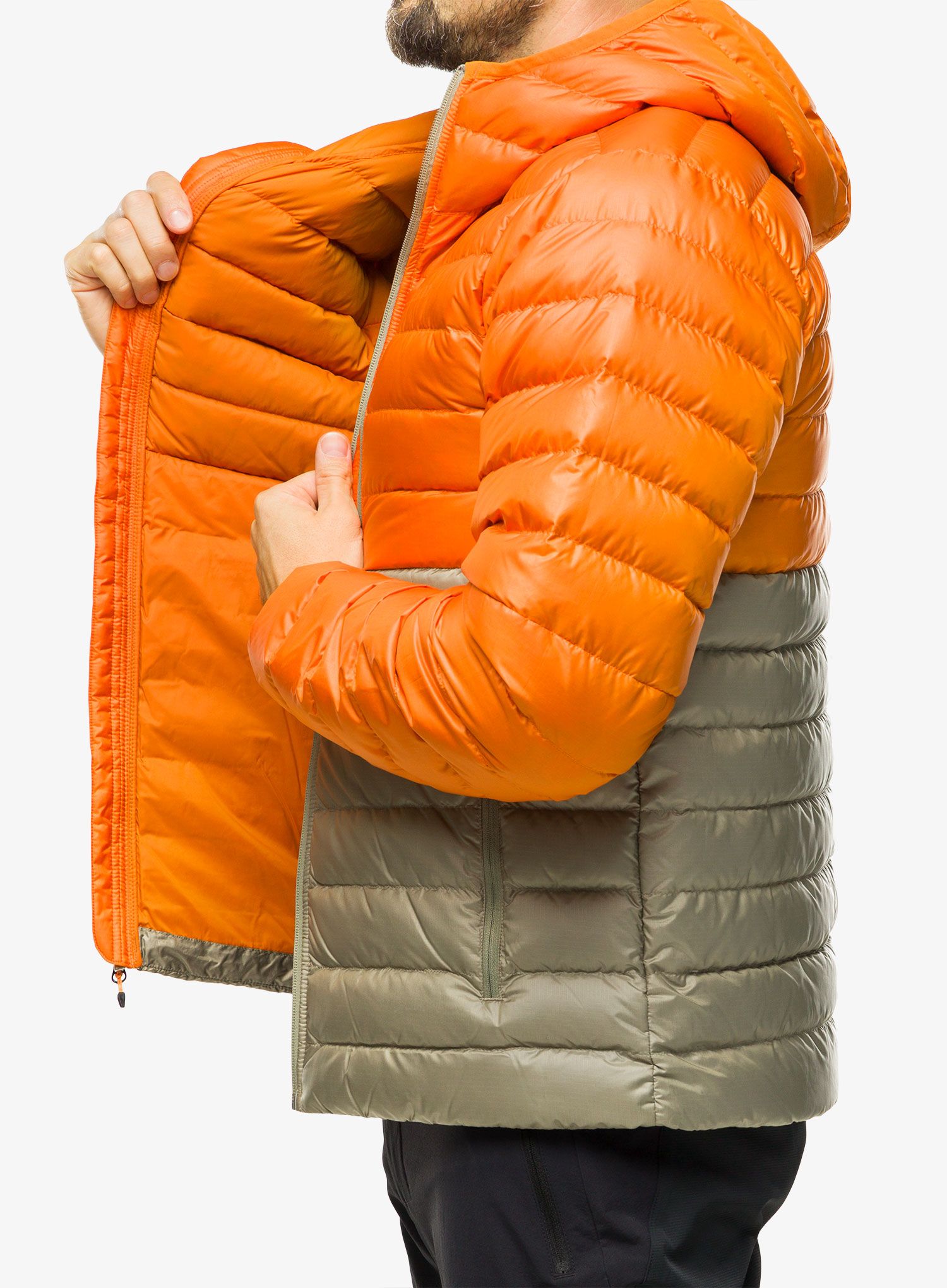 Пуховик Marmot Highlander Hoody - tangelo/vetiver