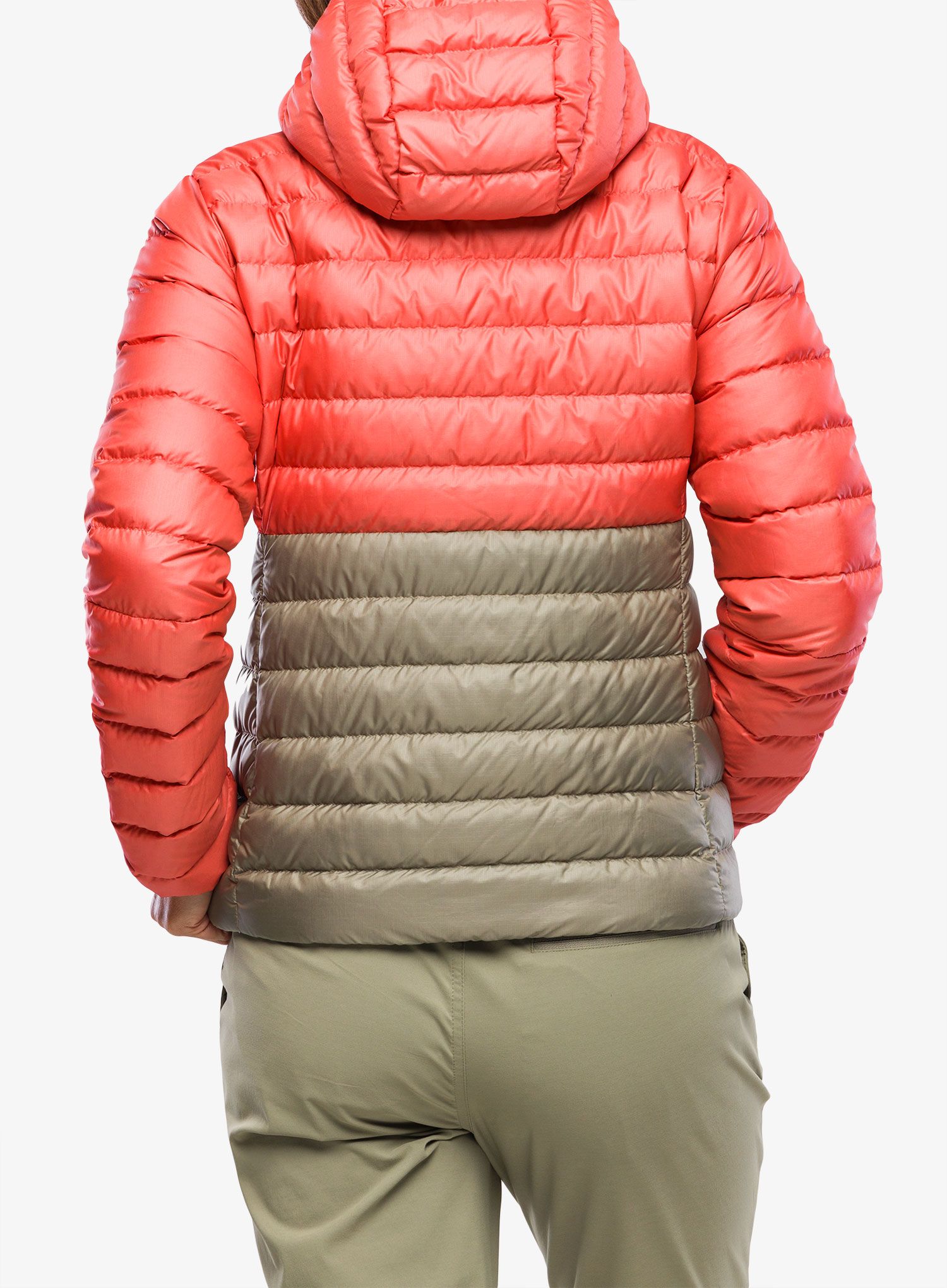 Пуховик жіноча Marmot Highlander Hoody - grapefruit/vetiver