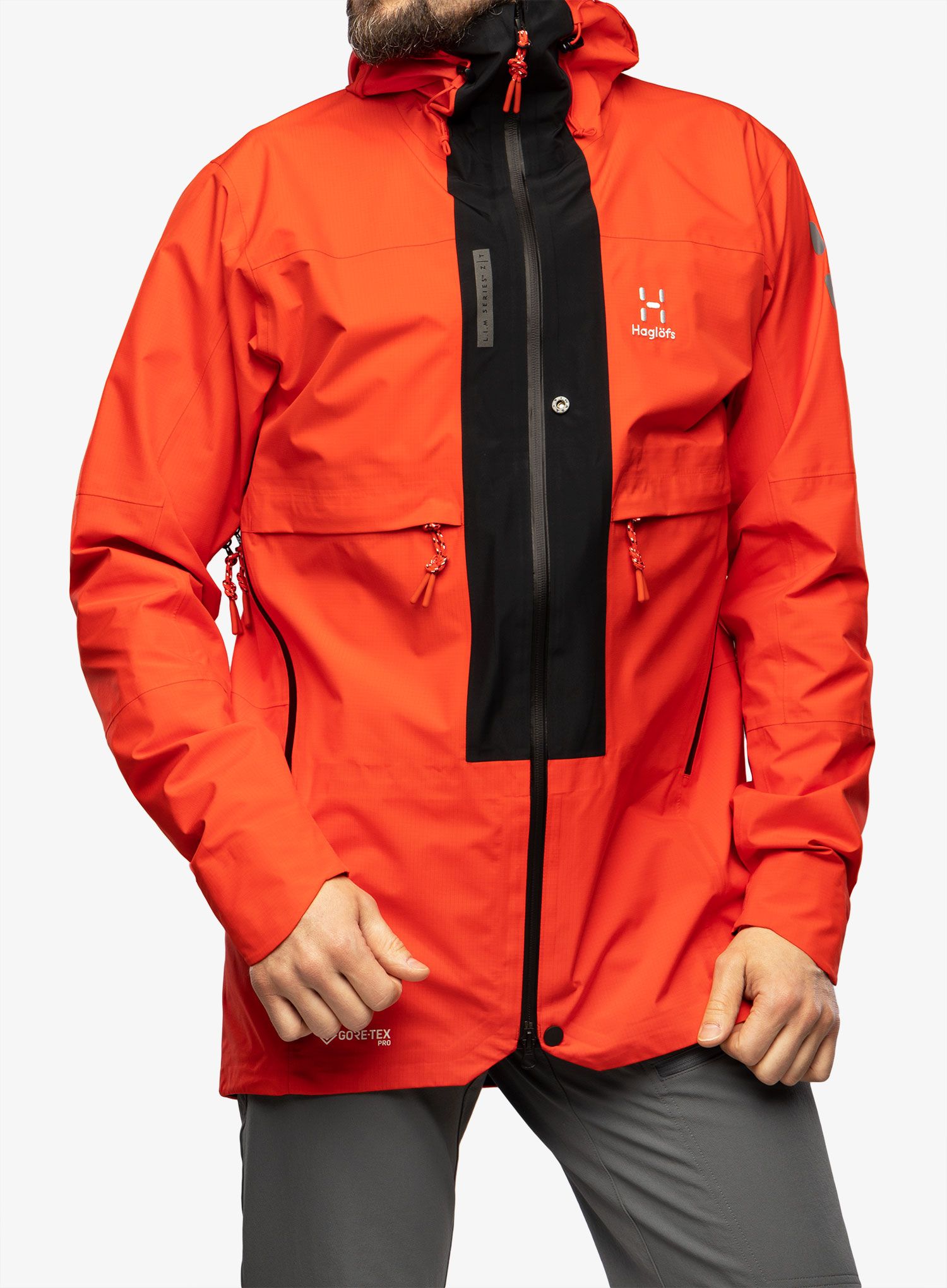 Куртка дощовик Haglofs L.I.M ZT Trek GTX Pro Jacket - zenith red/true blk