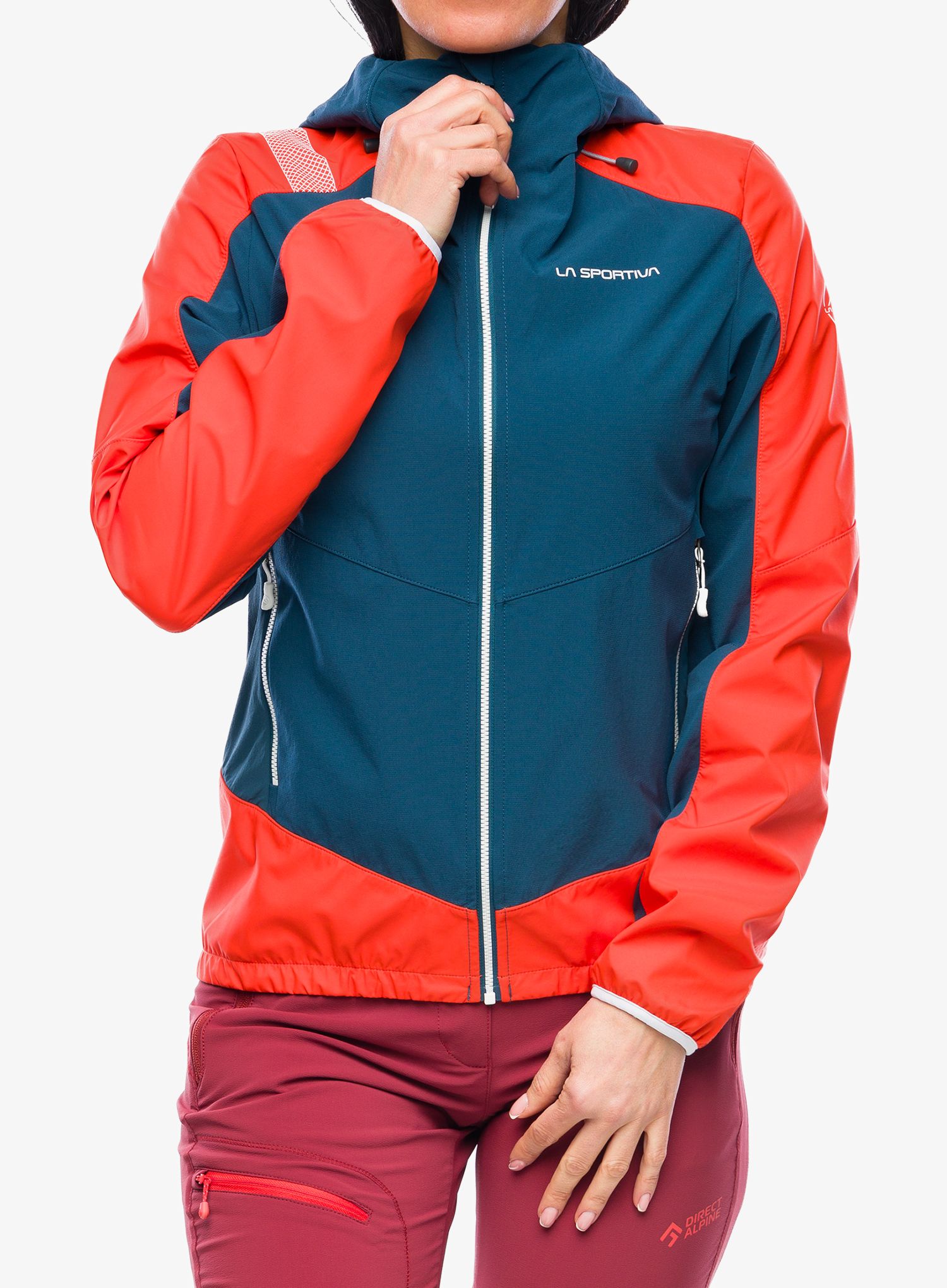 Куртка softshell жіноча La Sportiva Aequilibrium Softshell Jacket - storm blue/cherry tomato