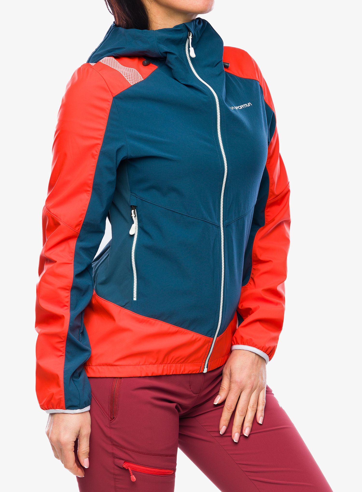 Куртка softshell жіноча La Sportiva Aequilibrium Softshell Jacket - storm blue/cherry tomato