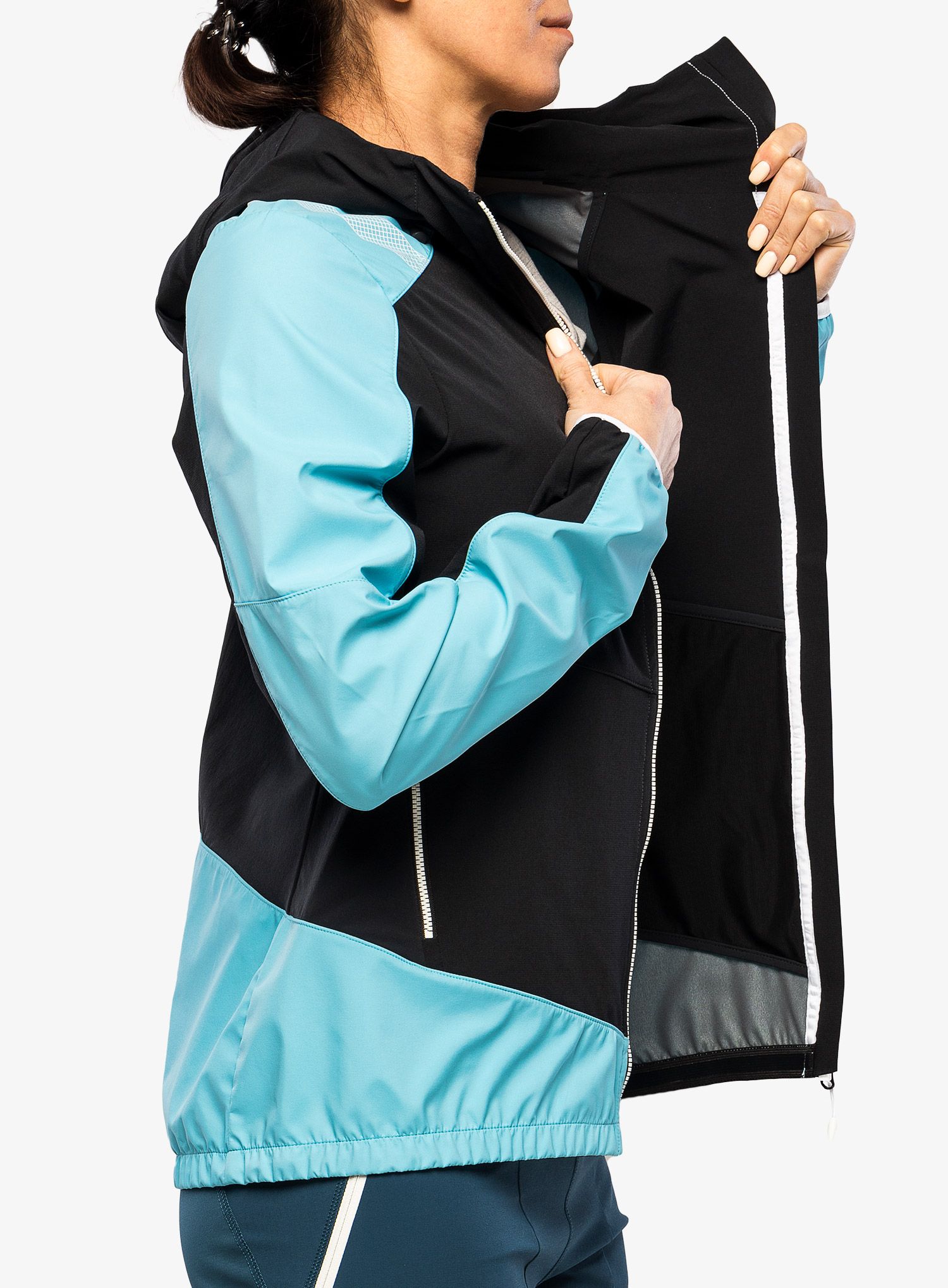 Softshell жіночий La Sportiva Aequilibrium Softshell Jacket  - black/malibu blue