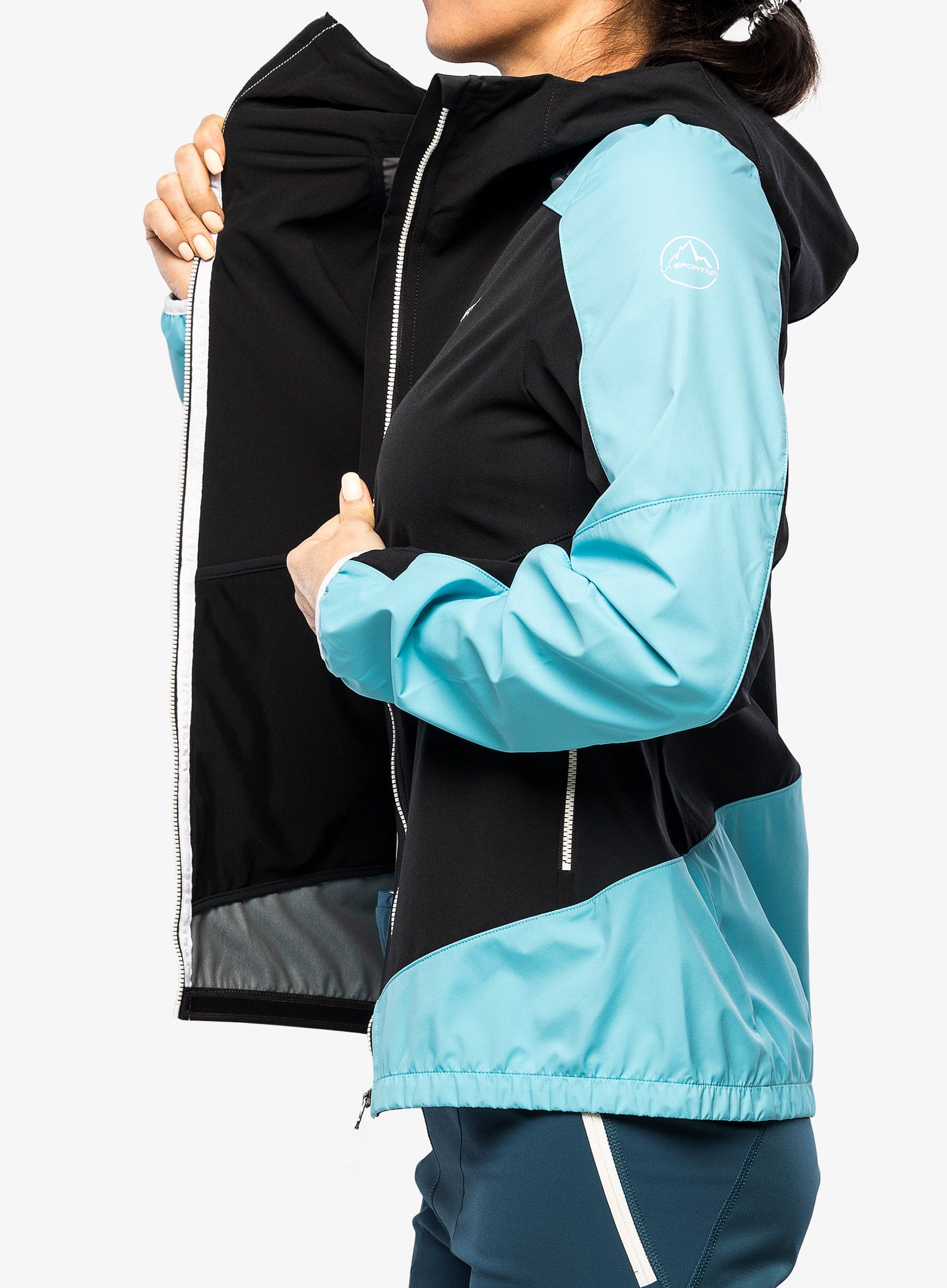 Softshell жіночий La Sportiva Aequilibrium Softshell Jacket  - black/malibu blue