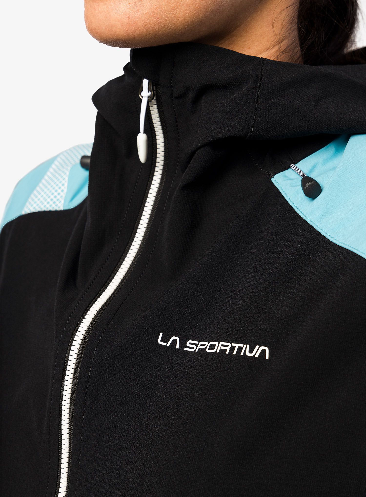 Softshell жіночий La Sportiva Aequilibrium Softshell Jacket  - black/malibu blue