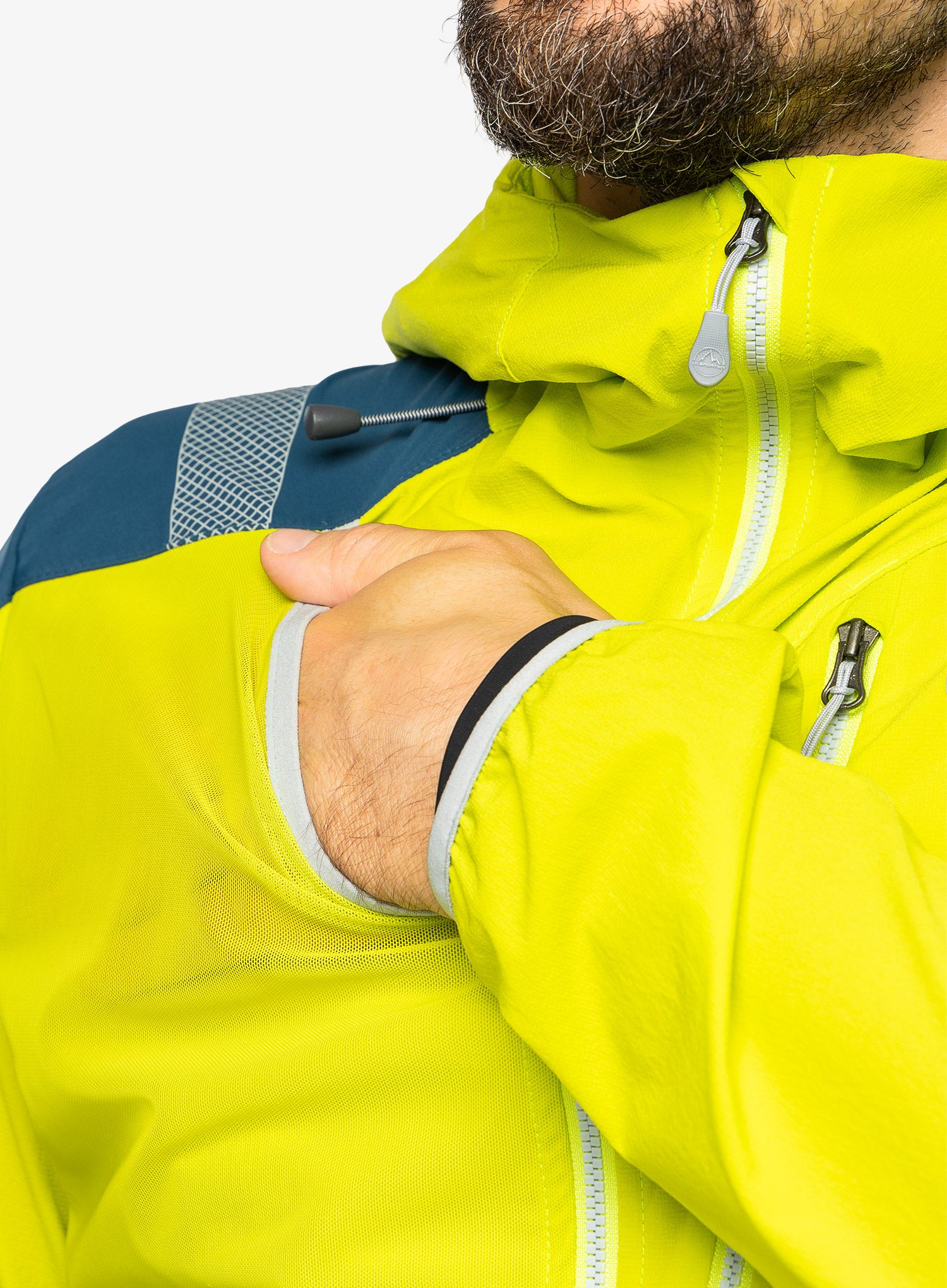 Куртка softshell La Sportiva Aequilibrium Softshell Jkt - lime punch/storm blue