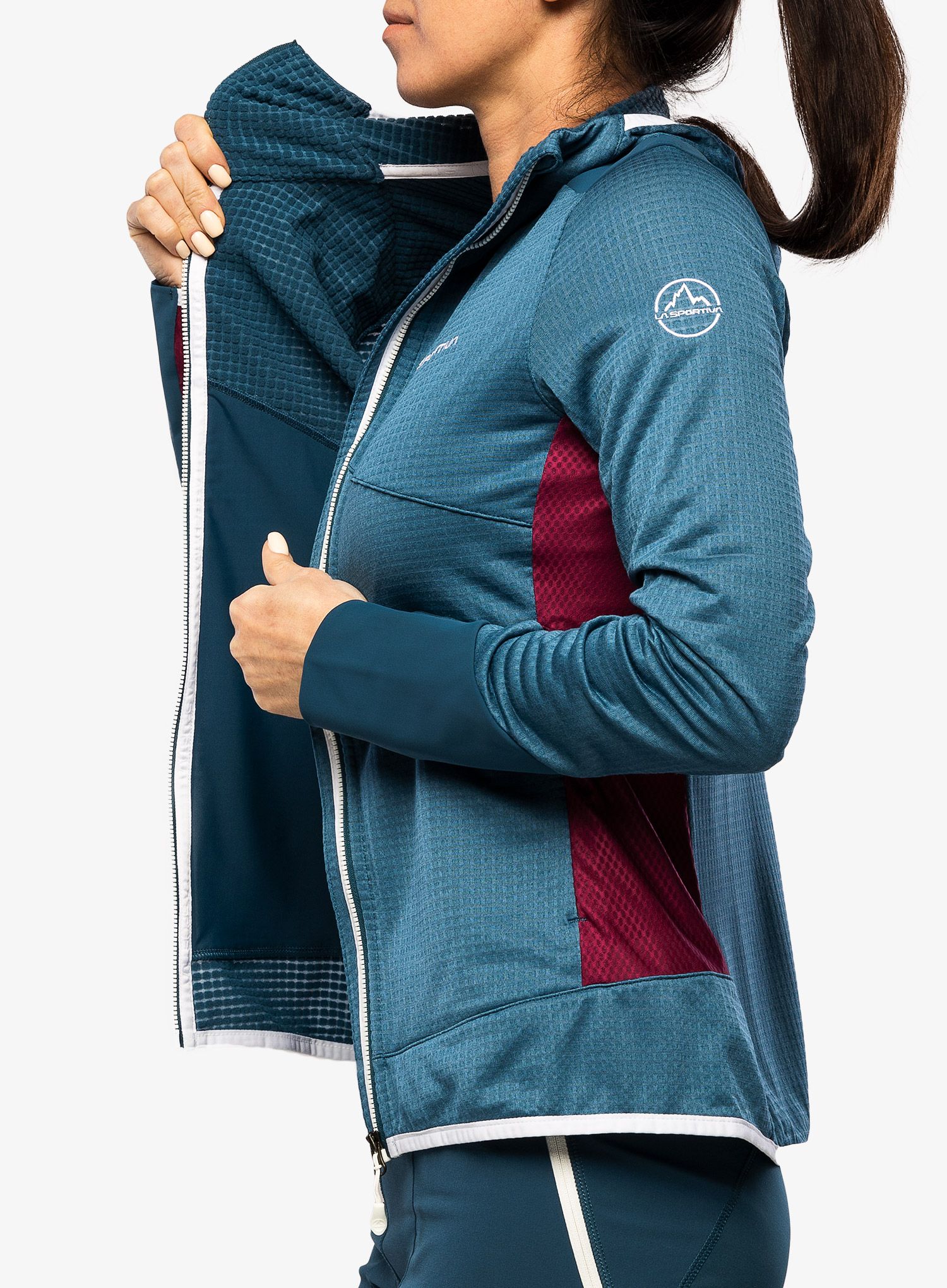 Кофта жіноча La Sportiva Aequilibrium Thermal Hoody  - storm blue/red plum