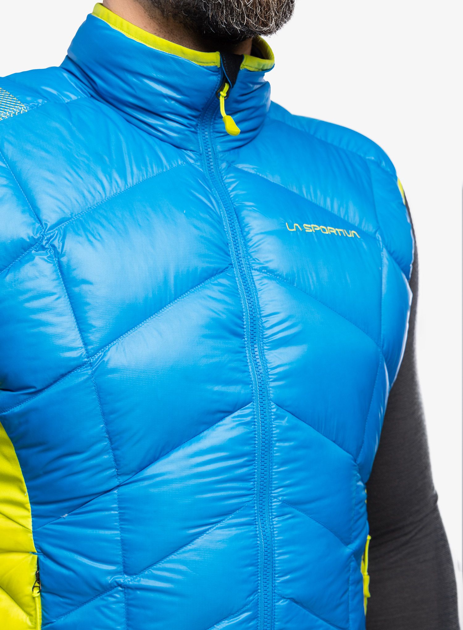 Жилет пуховий La Sportiva Aiguille Down Vest - electric blue/lime punch