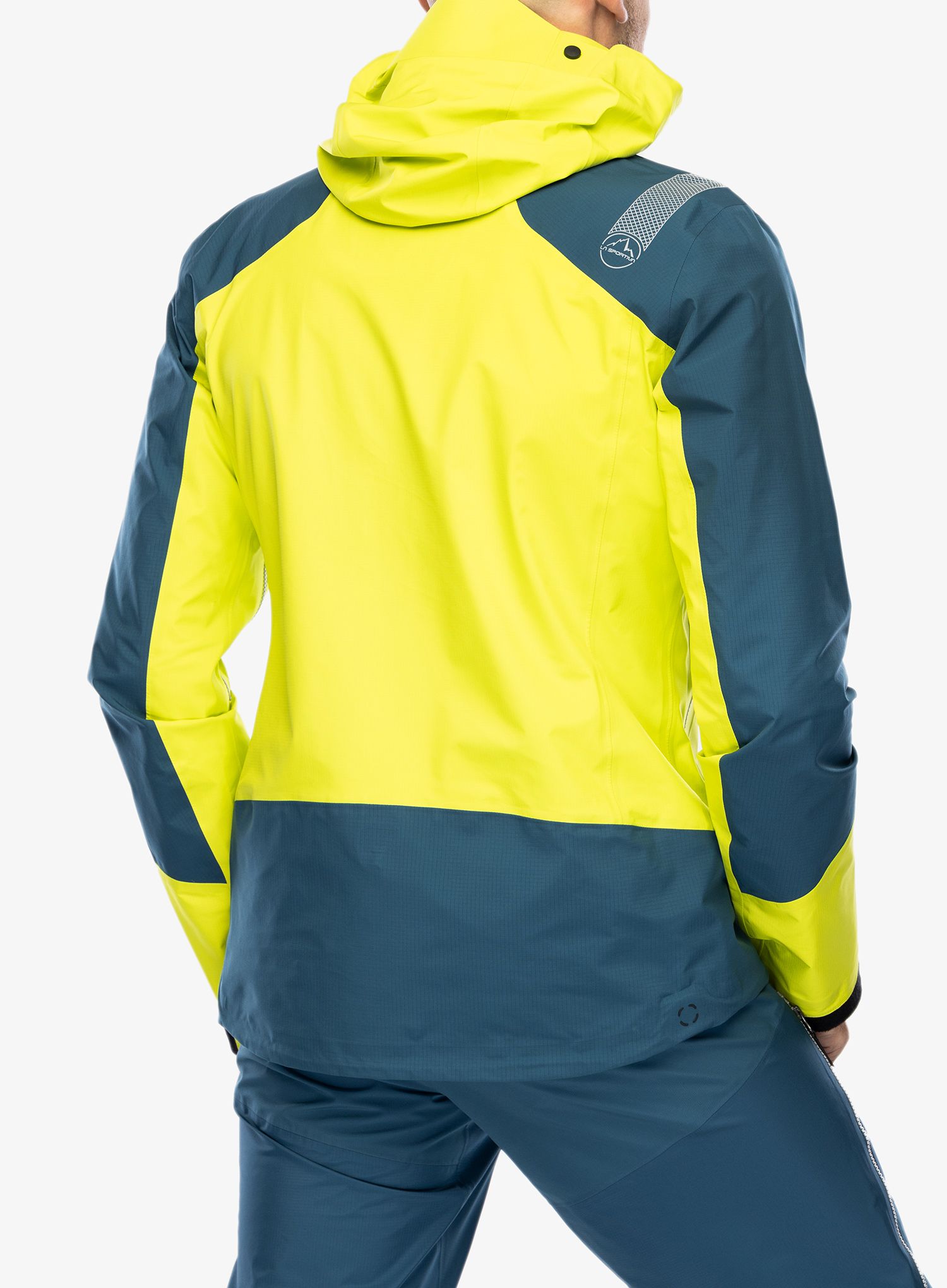Куртка дощовик La Sportiva Alpine Guide GTX Jacket - lime punch/storm blue