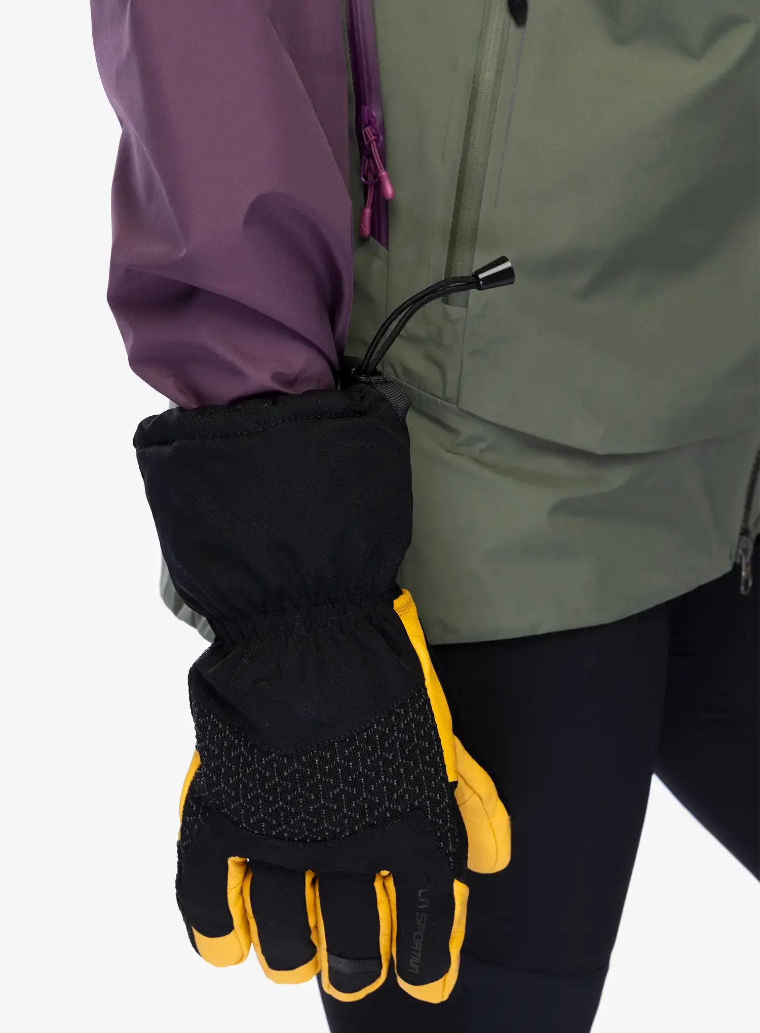 Рукавиці для гір La Sportiva Alpine Guide Leather Gloves - black/cedar