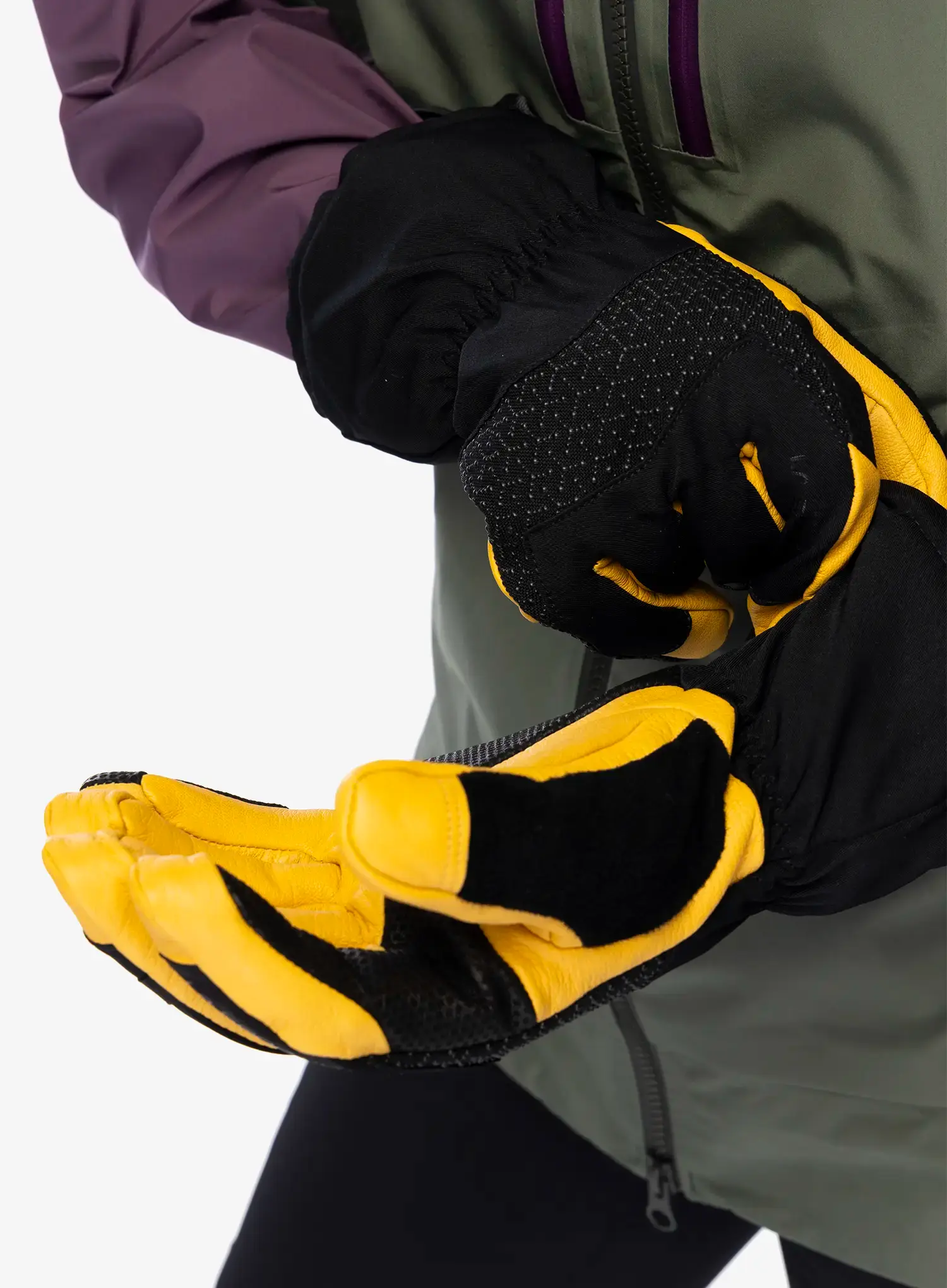 Рукавиці для гір La Sportiva Alpine Guide Leather Gloves - black/cedar