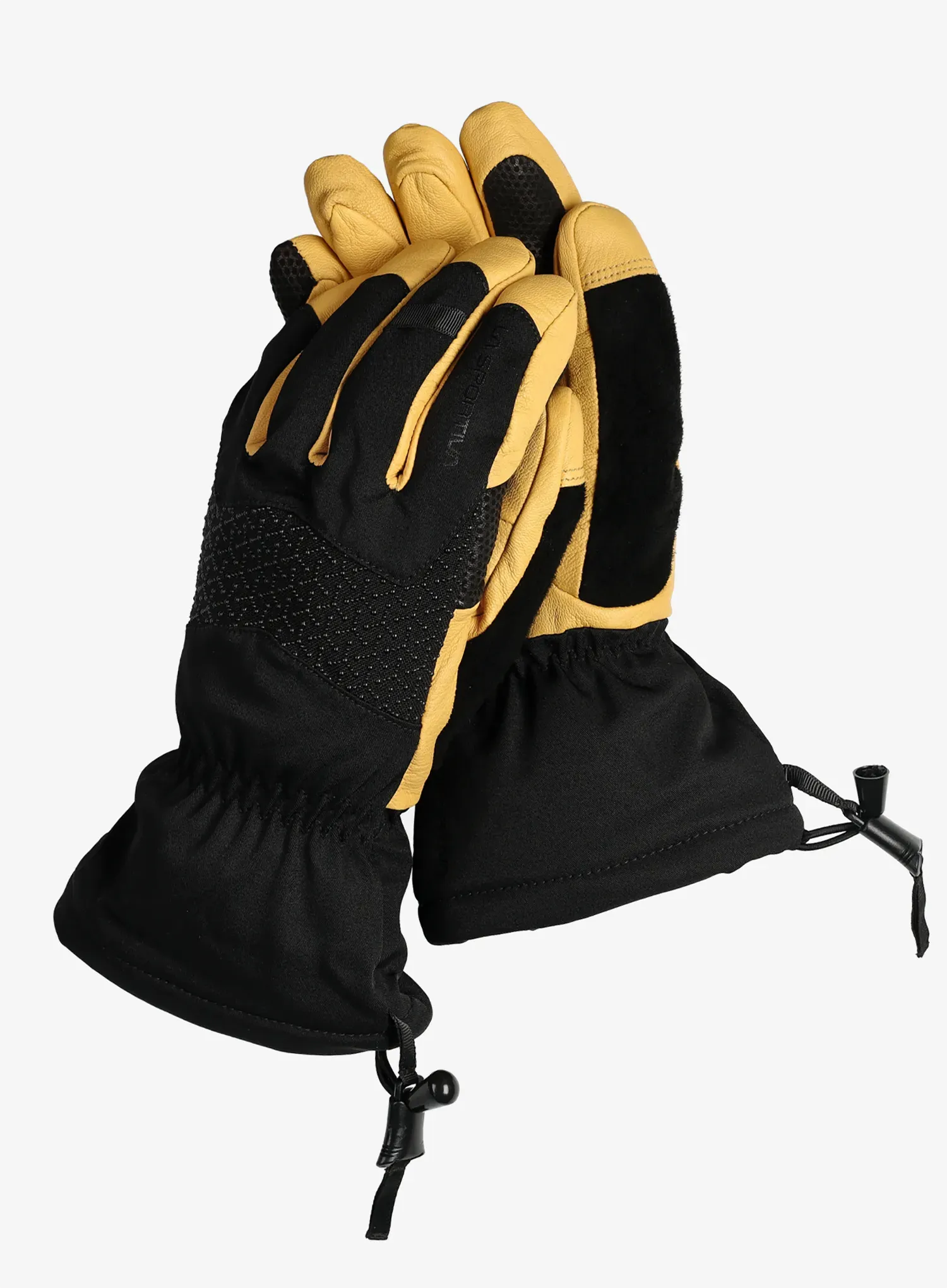 Рукавиці для гір La Sportiva Alpine Guide Leather Gloves - black/cedar