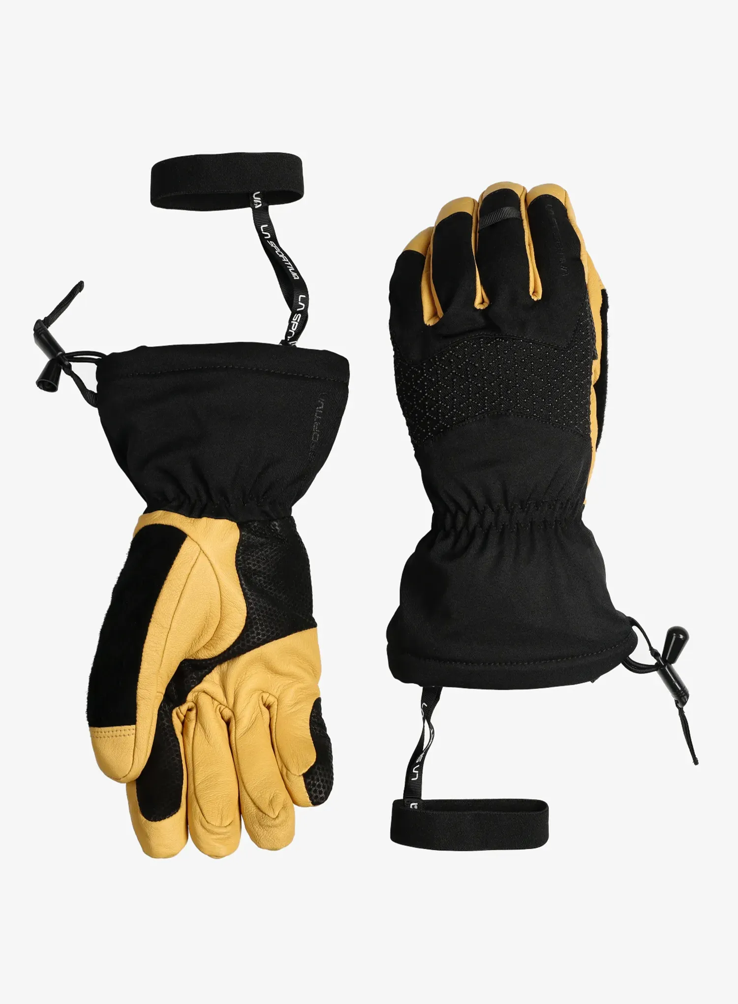 Рукавиці для гір La Sportiva Alpine Guide Leather Gloves - black/cedar