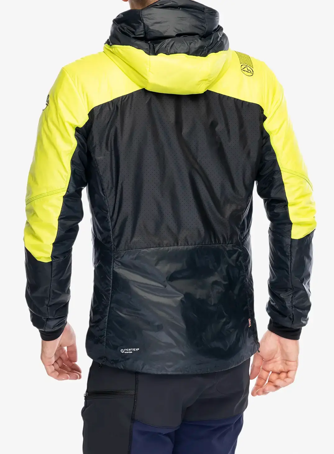Куртка утеплена La Sportiva Alpine Guide Primaloft Hoody - black/lime punch