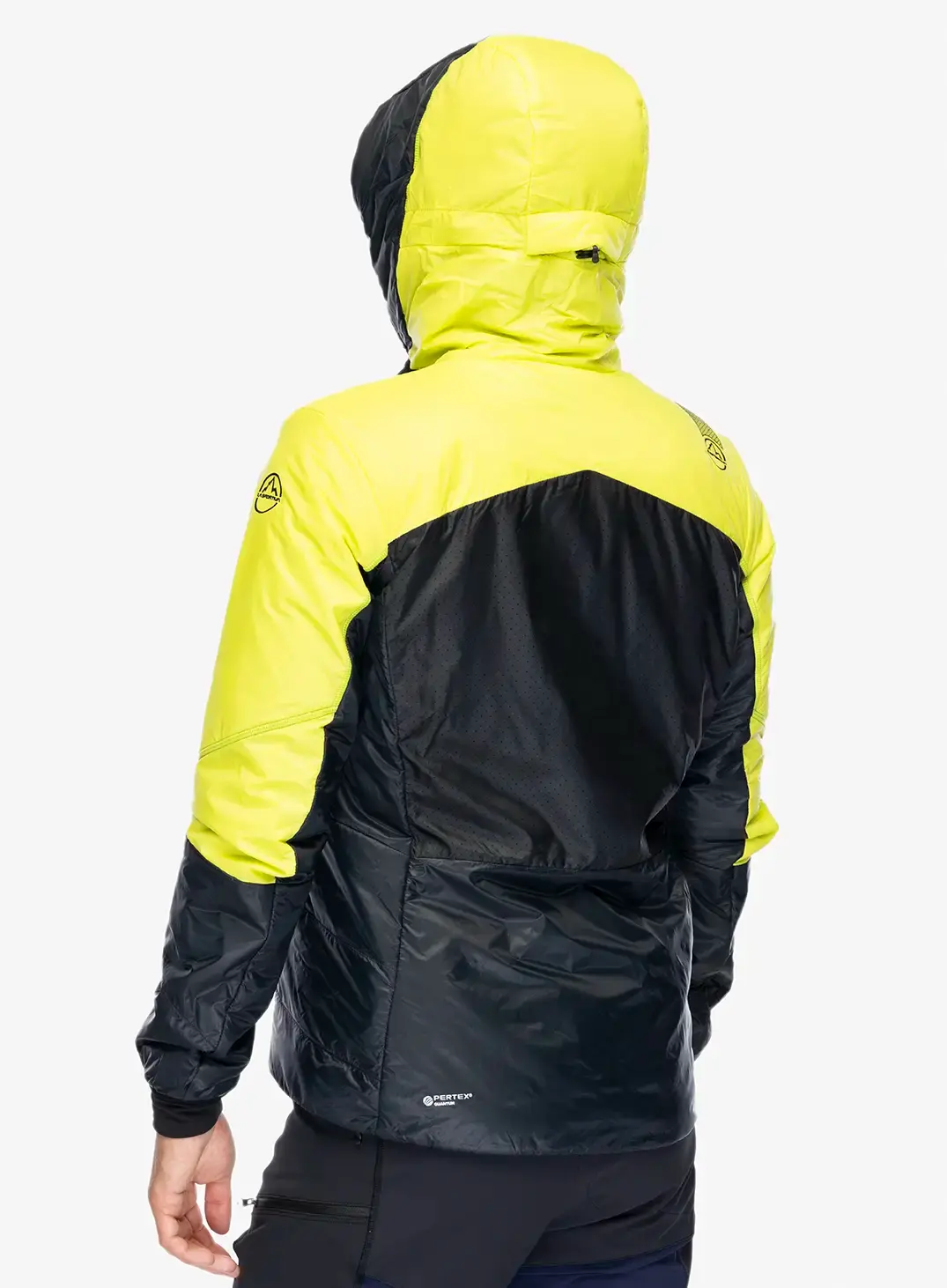 Куртка утеплена La Sportiva Alpine Guide Primaloft Hoody - black/lime punch
