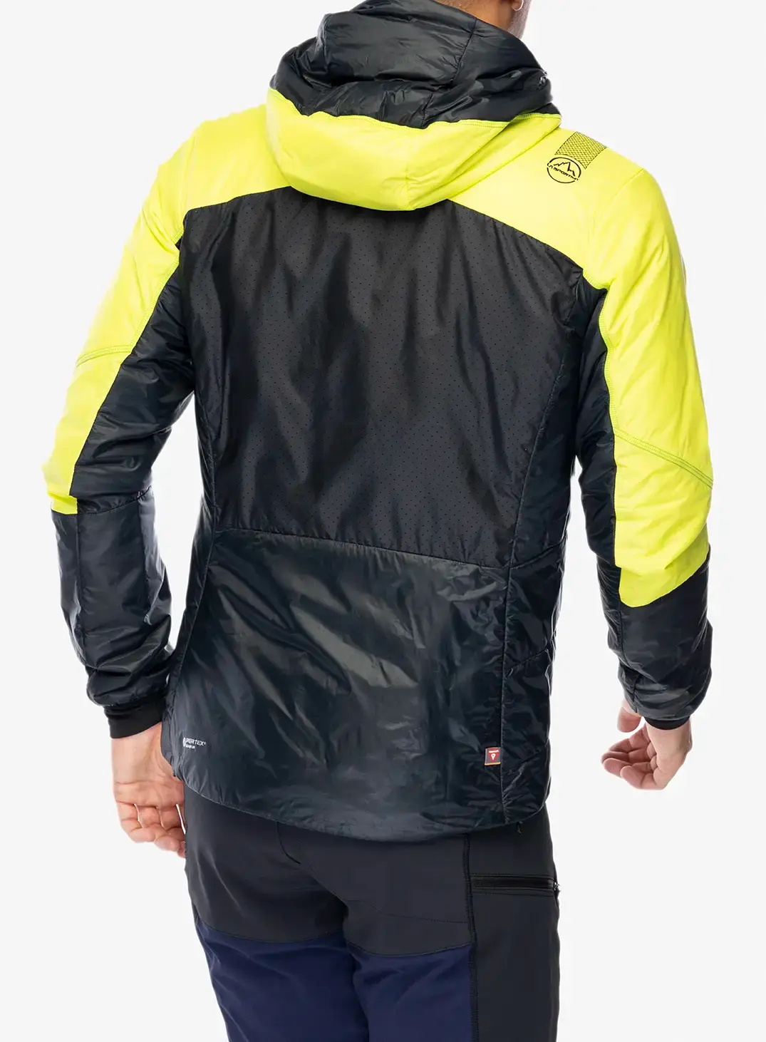 Куртка утеплена La Sportiva Alpine Guide Primaloft Hoody - black/lime punch