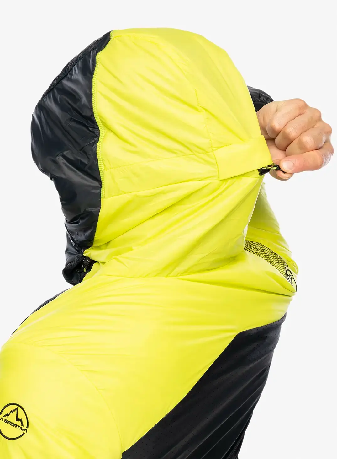 Куртка утеплена La Sportiva Alpine Guide Primaloft Hoody - black/lime punch