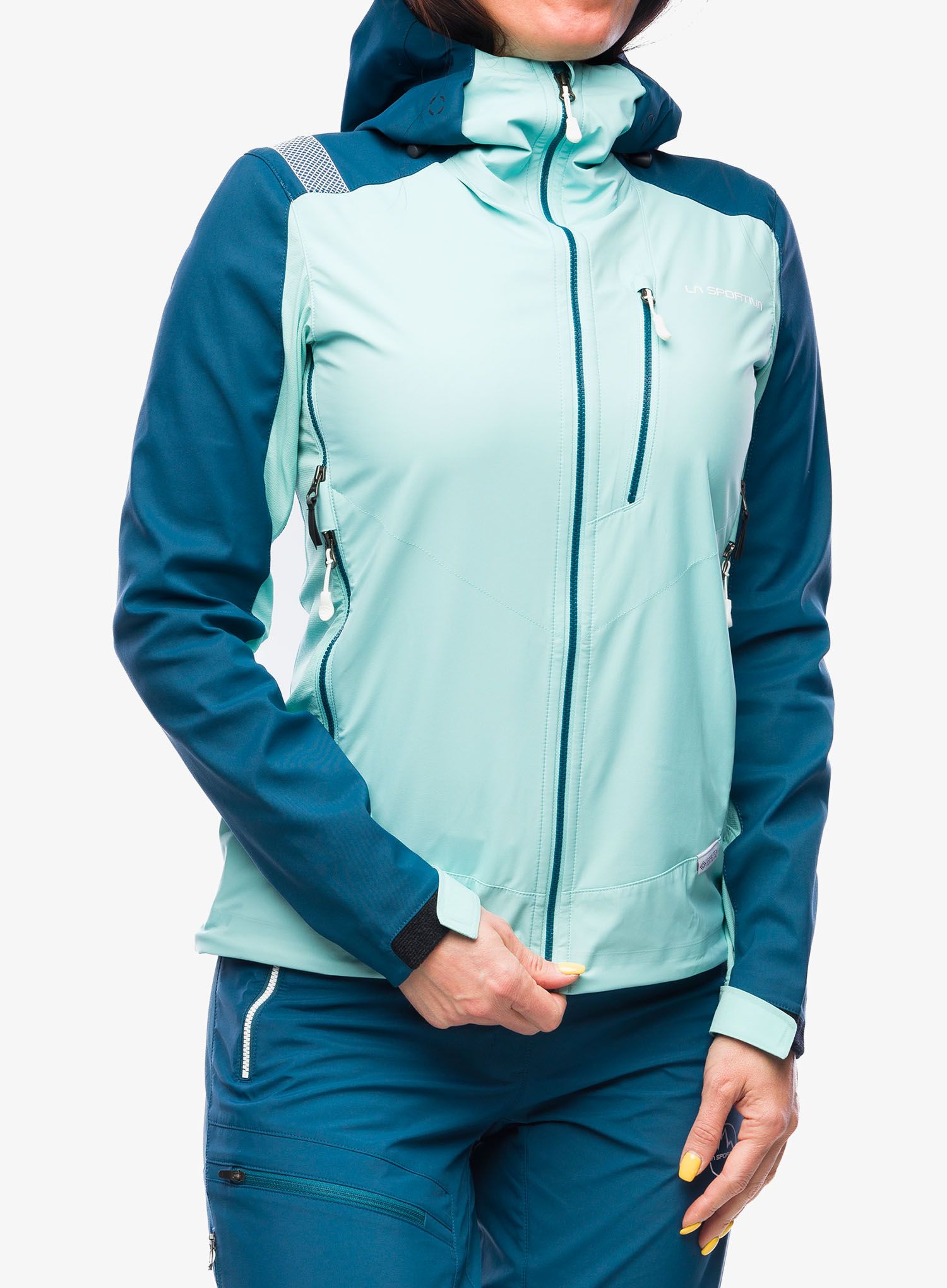 Куртка softshell жіноча La Sportiva Alpine Guide Softshell Jacket - iceberg/storm blue