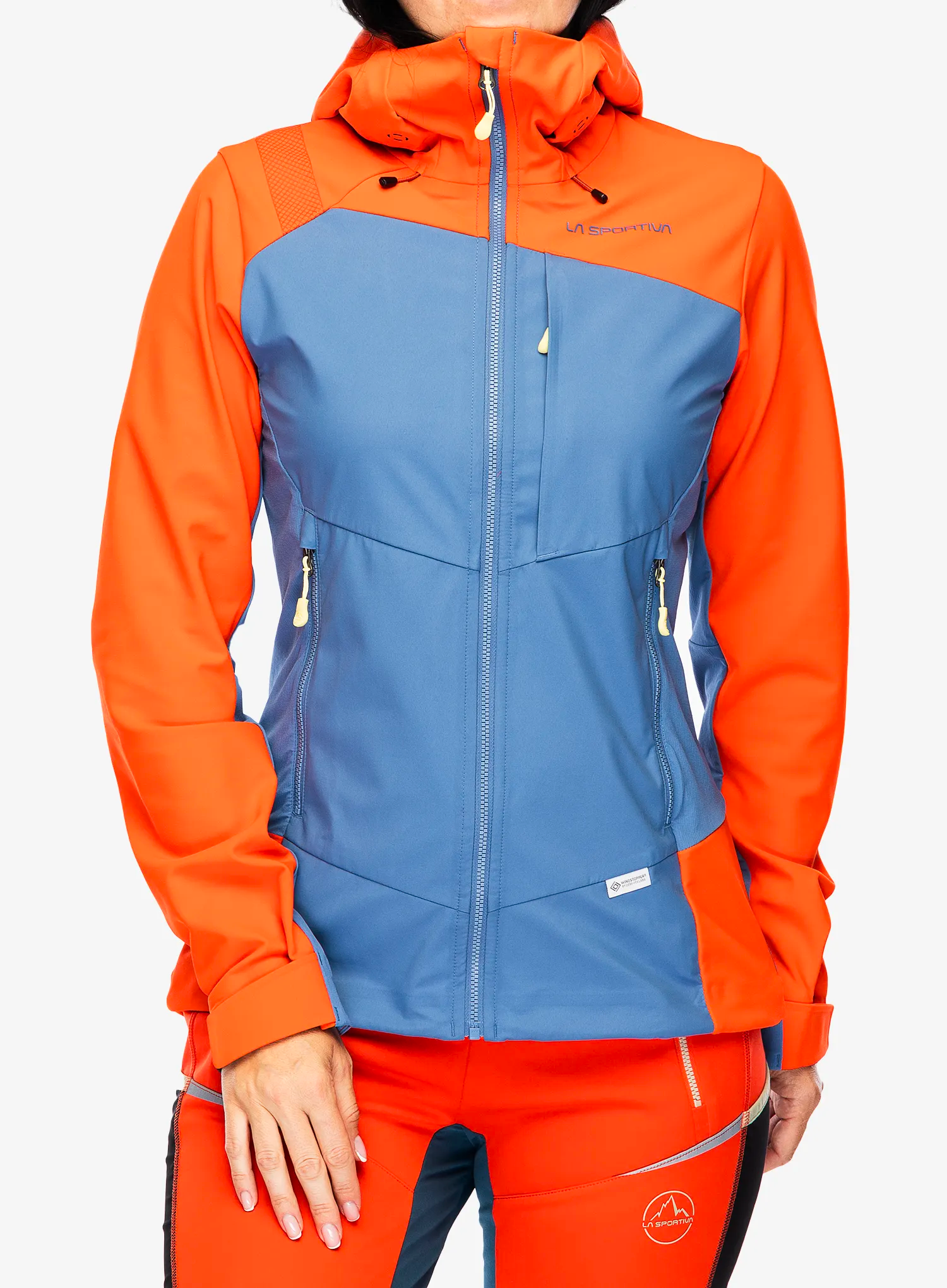 Куртка softshell жіноча La Sportiva Alpine Guide Windstopper Jacket - moonlight/cherry tomato