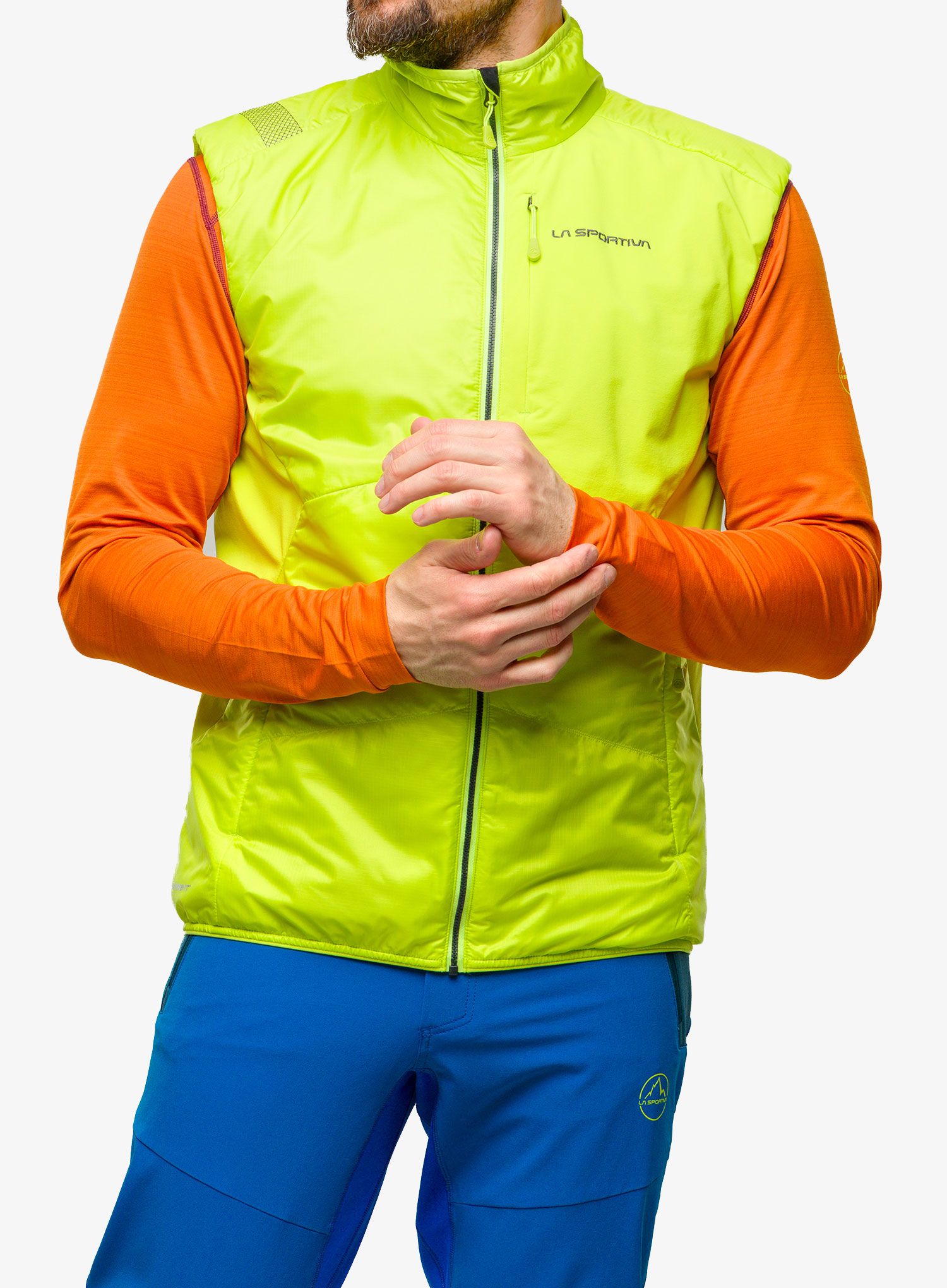 Жилет La Sportiva Ascent Primaloft Vest - lime punch/carbon
