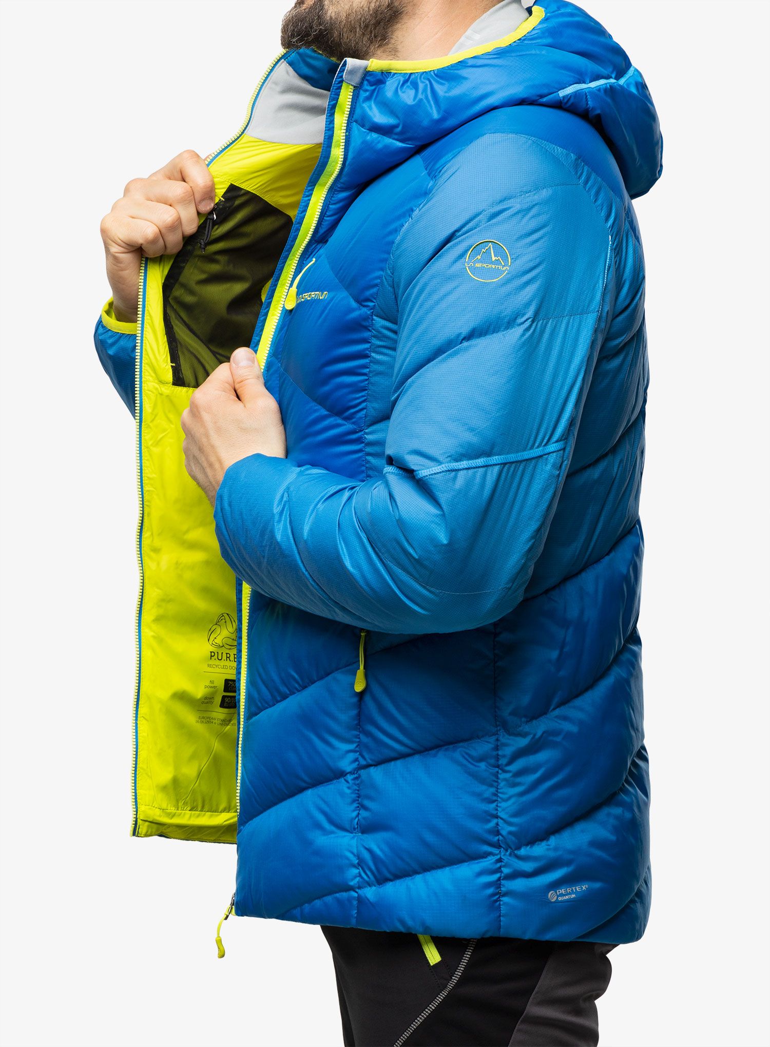 Пуховик La Sportiva Bivouac Down Jkt - electric blue/lime punch