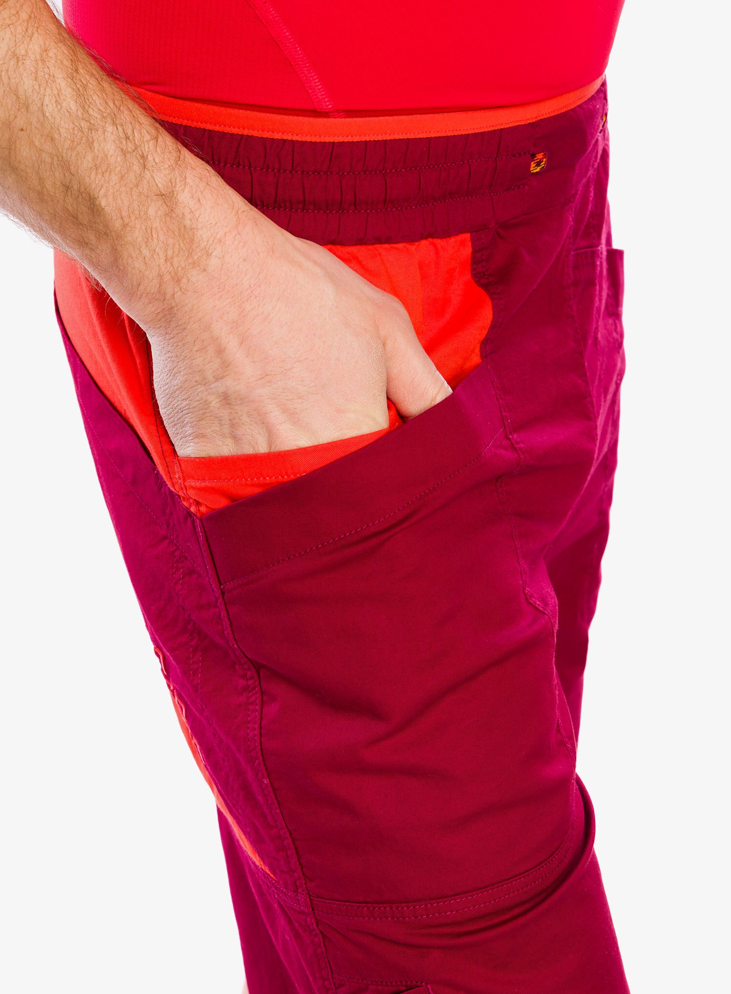 Шорти для скелелазіння La Sportiva Bleauser Short - sangria/cherry tomato