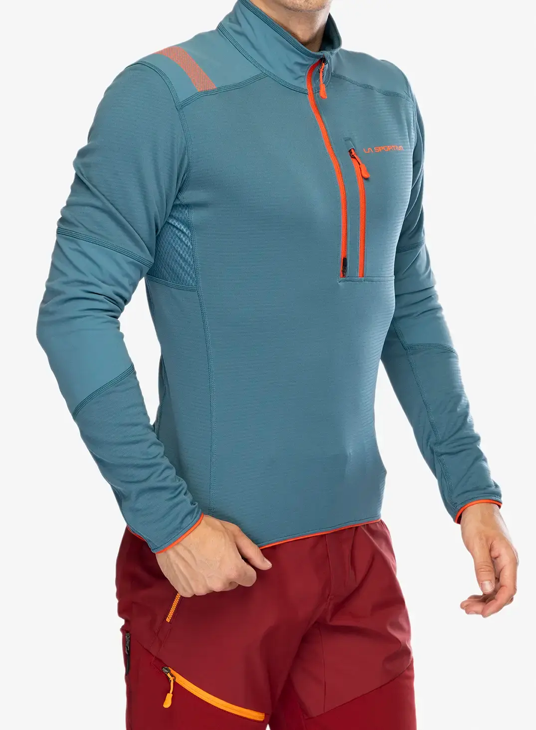 Кофта на блискавці 1/2 La Sportiva Bockmattli 2.0 LS Tech Shirt - hurricane