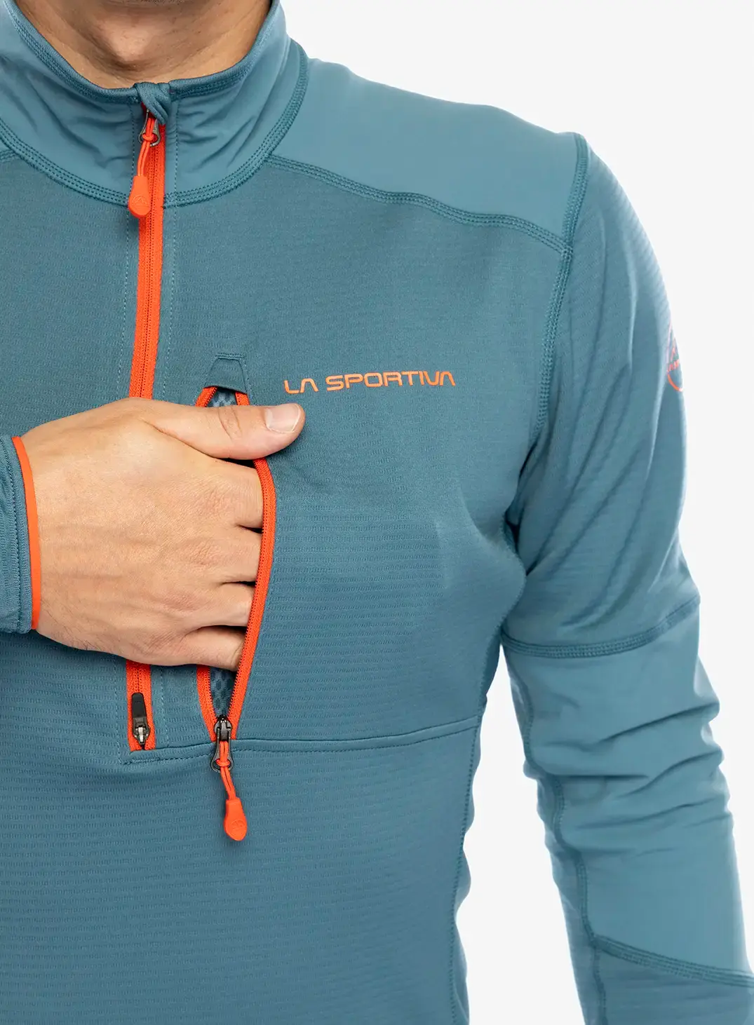 Кофта на блискавці 1/2 La Sportiva Bockmattli 2.0 LS Tech Shirt - hurricane