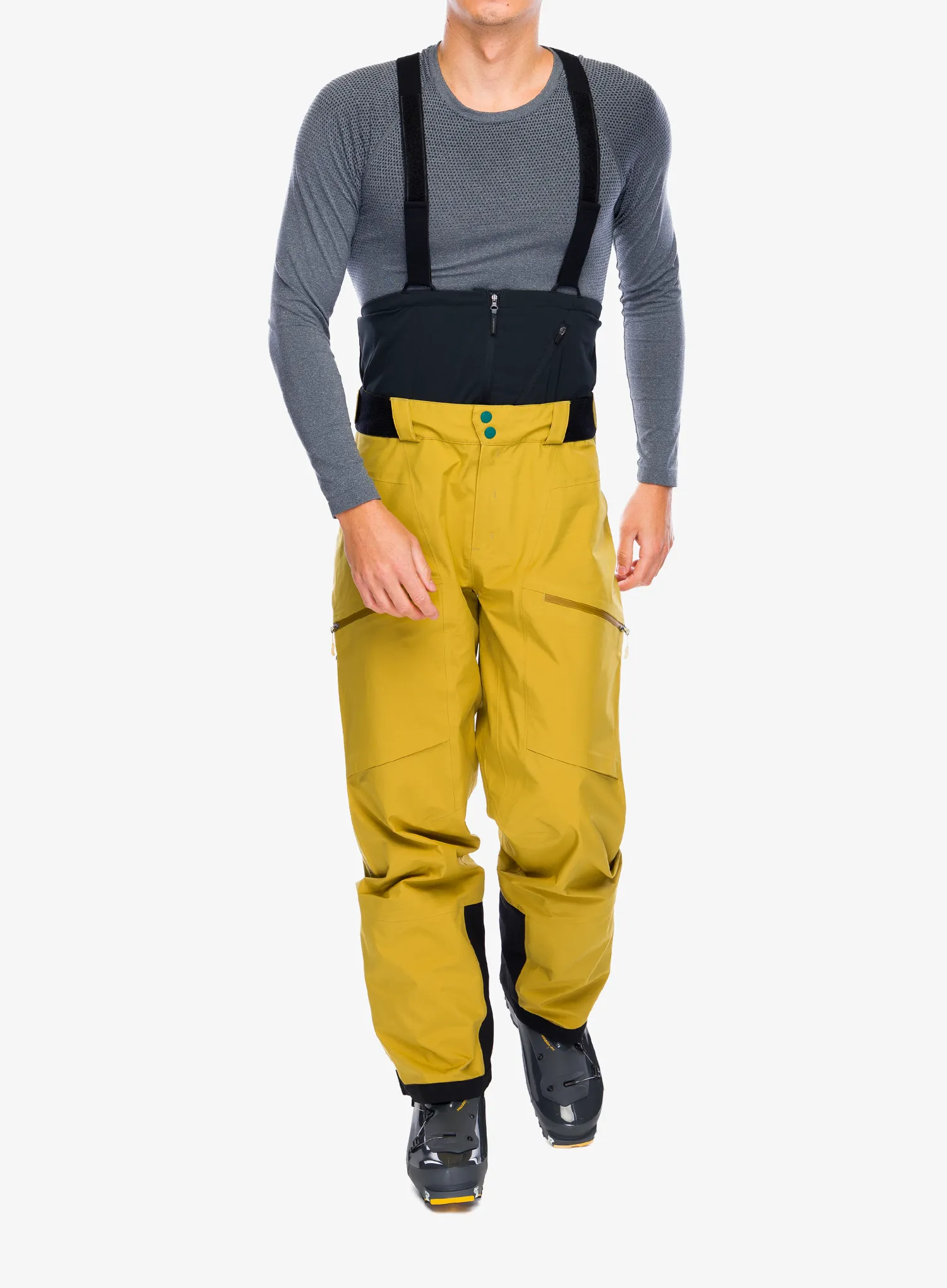 Штани лижні La Sportiva Chaser Evo Shell Bib Pant - savana/bamboo