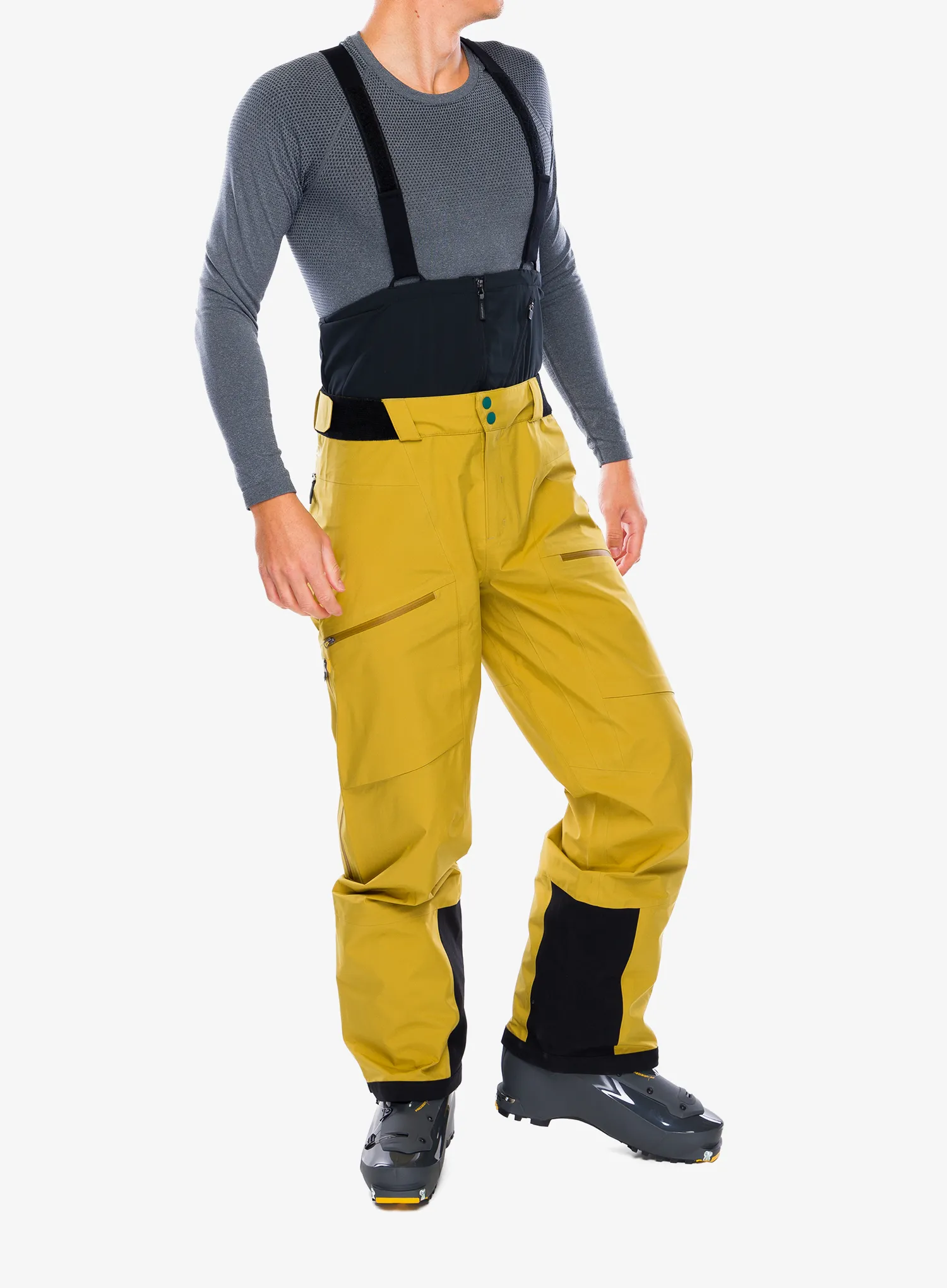 Штани лижні La Sportiva Chaser Evo Shell Bib Pant - savana/bamboo