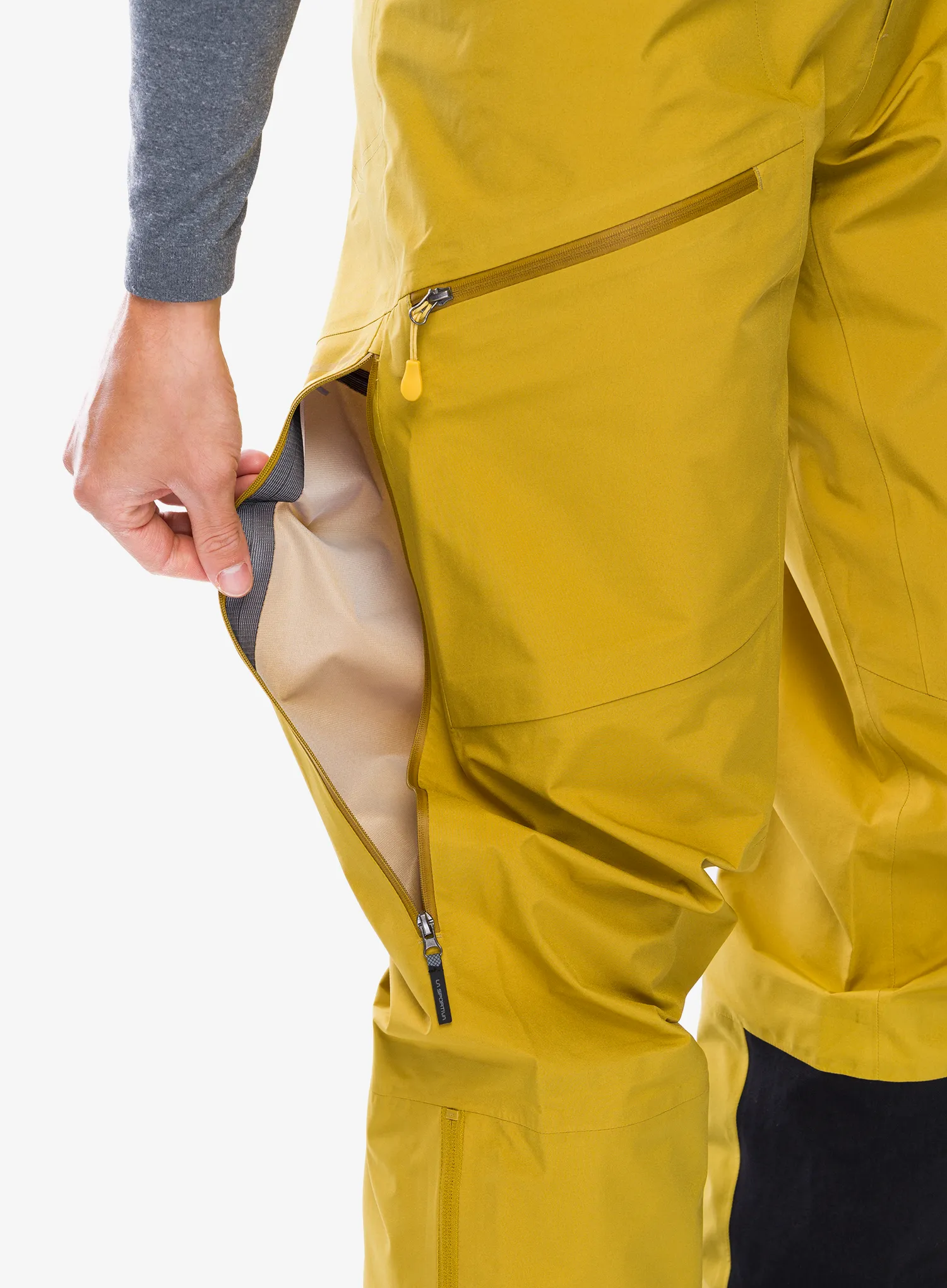 Штани лижні La Sportiva Chaser Evo Shell Bib Pant - savana/bamboo