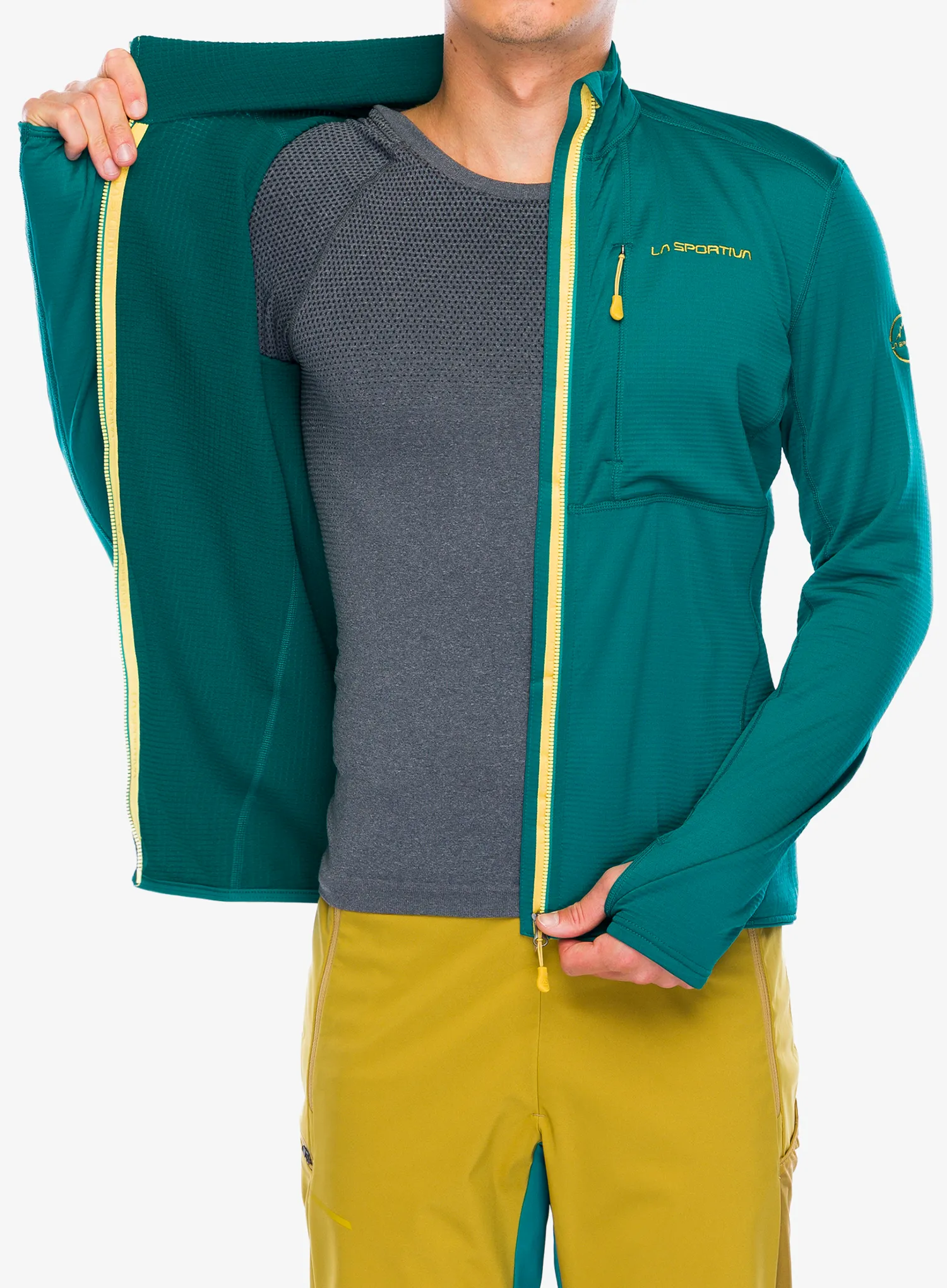 Кофта без каптура La Sportiva Chill Jacket - everglade/bamboo