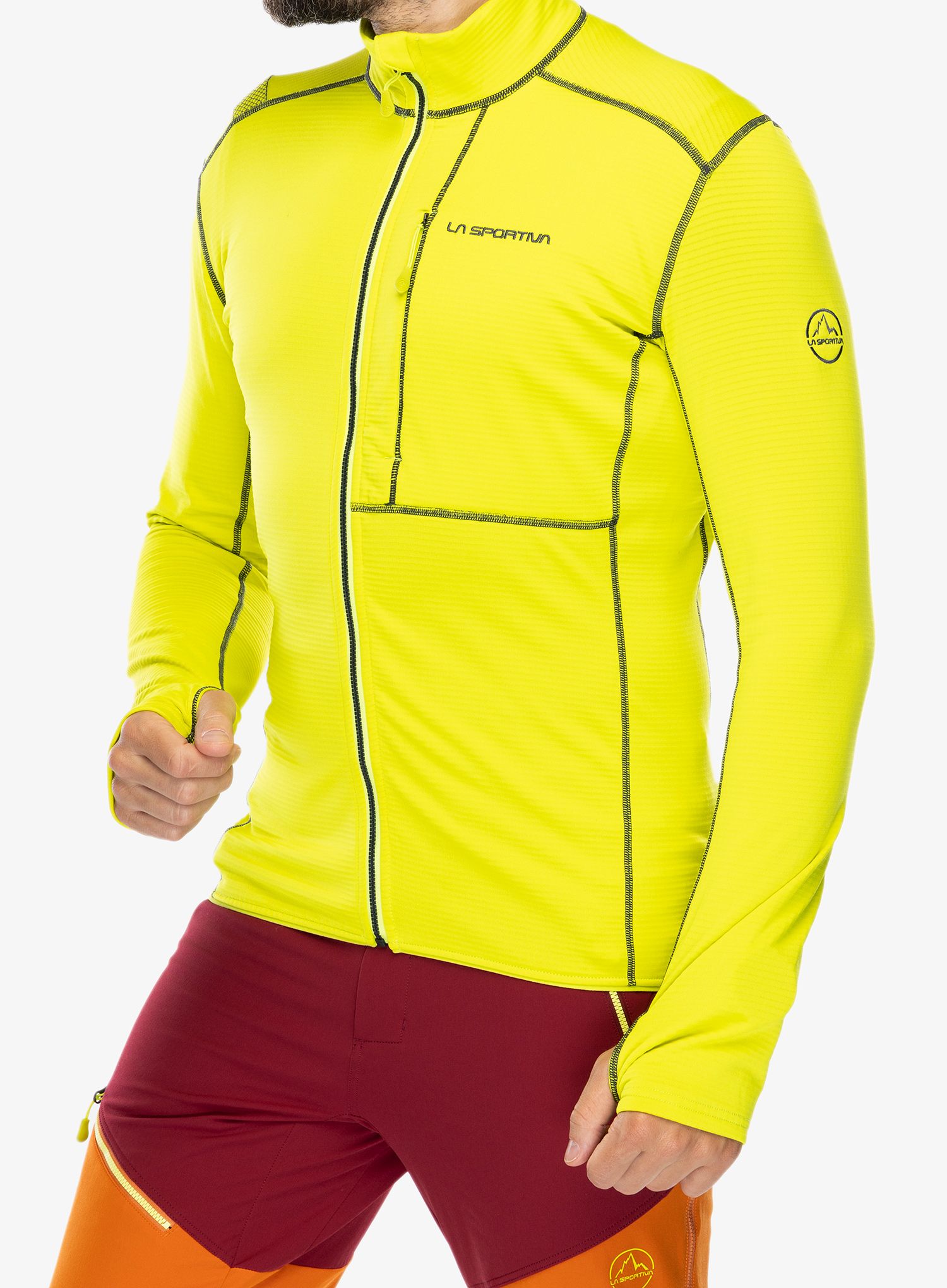 Кофта на замку La Sportiva Chill Jacket - lime punch/carbon