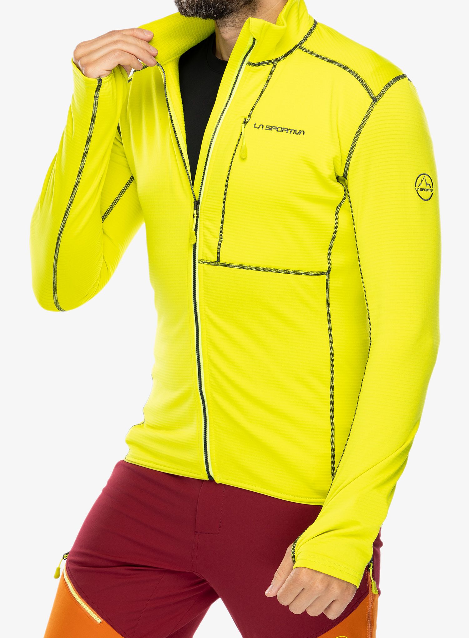 Кофта на замку La Sportiva Chill Jacket - lime punch/carbon