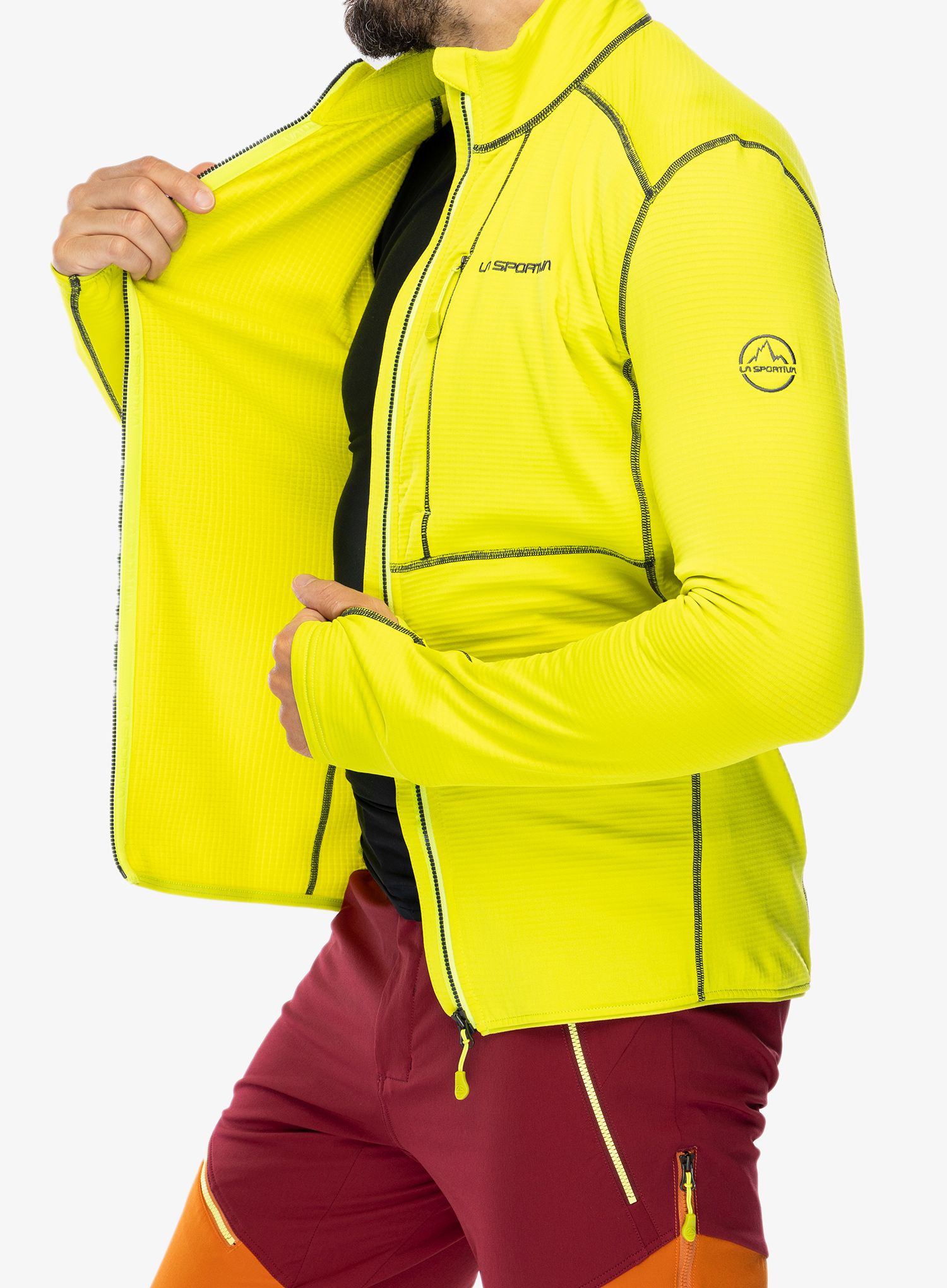 Кофта на замку La Sportiva Chill Jacket - lime punch/carbon