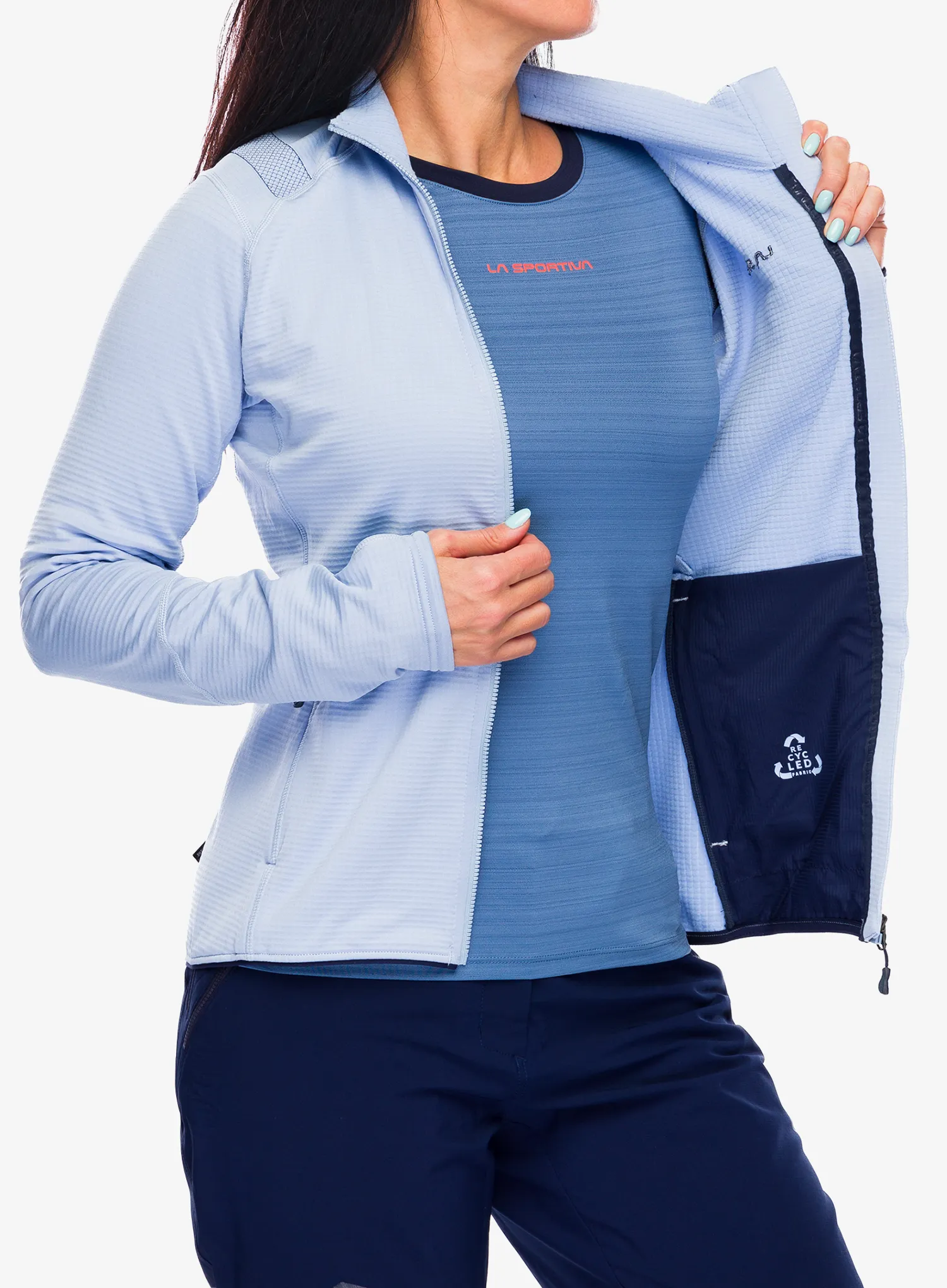 Кофта жіноча без каптура La Sportiva Chill Jacket - stone blue/deep sea