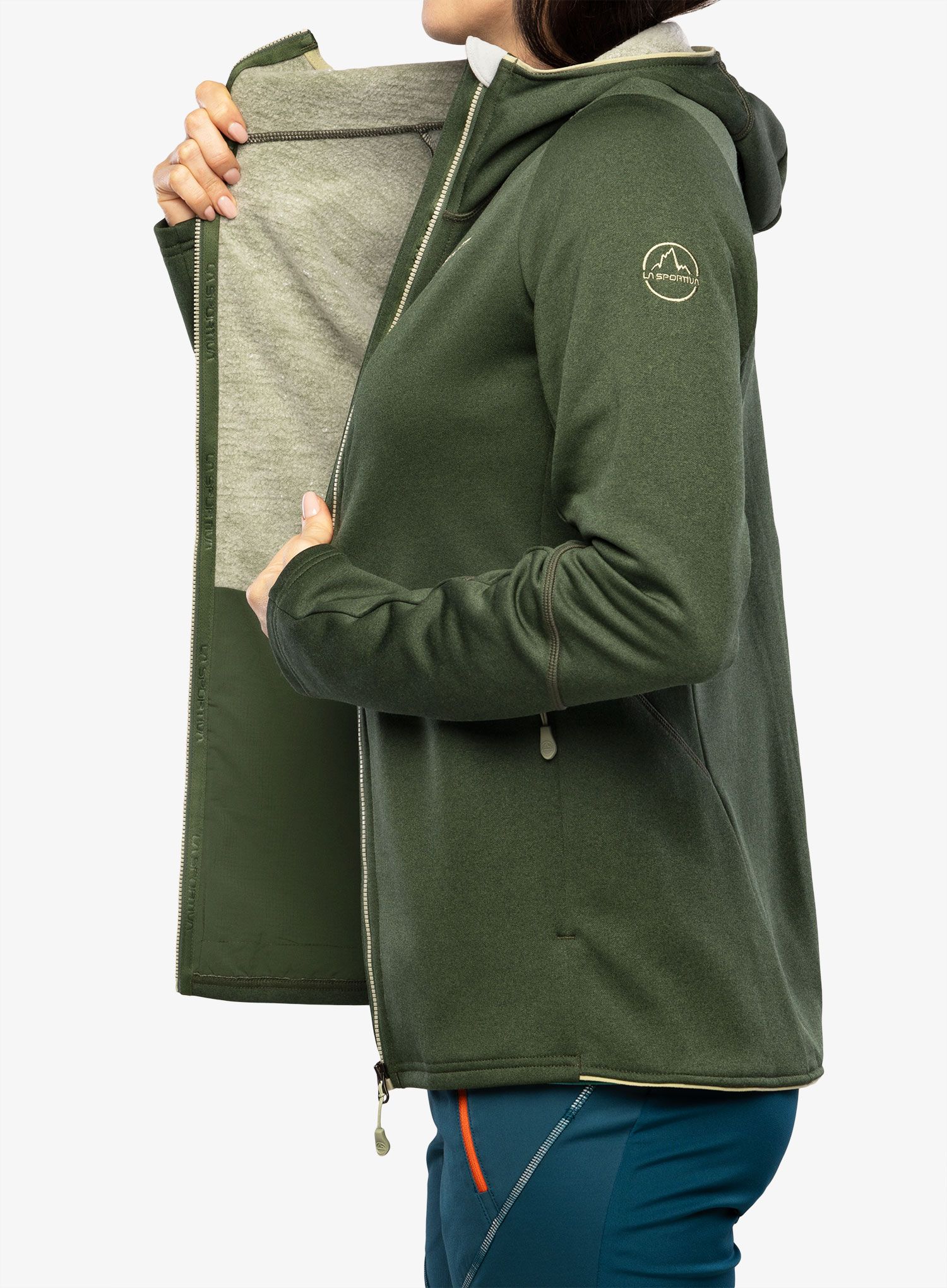 Кофта з каптуром жіноча La Sportiva Cosmic Hoody - forest/tea
